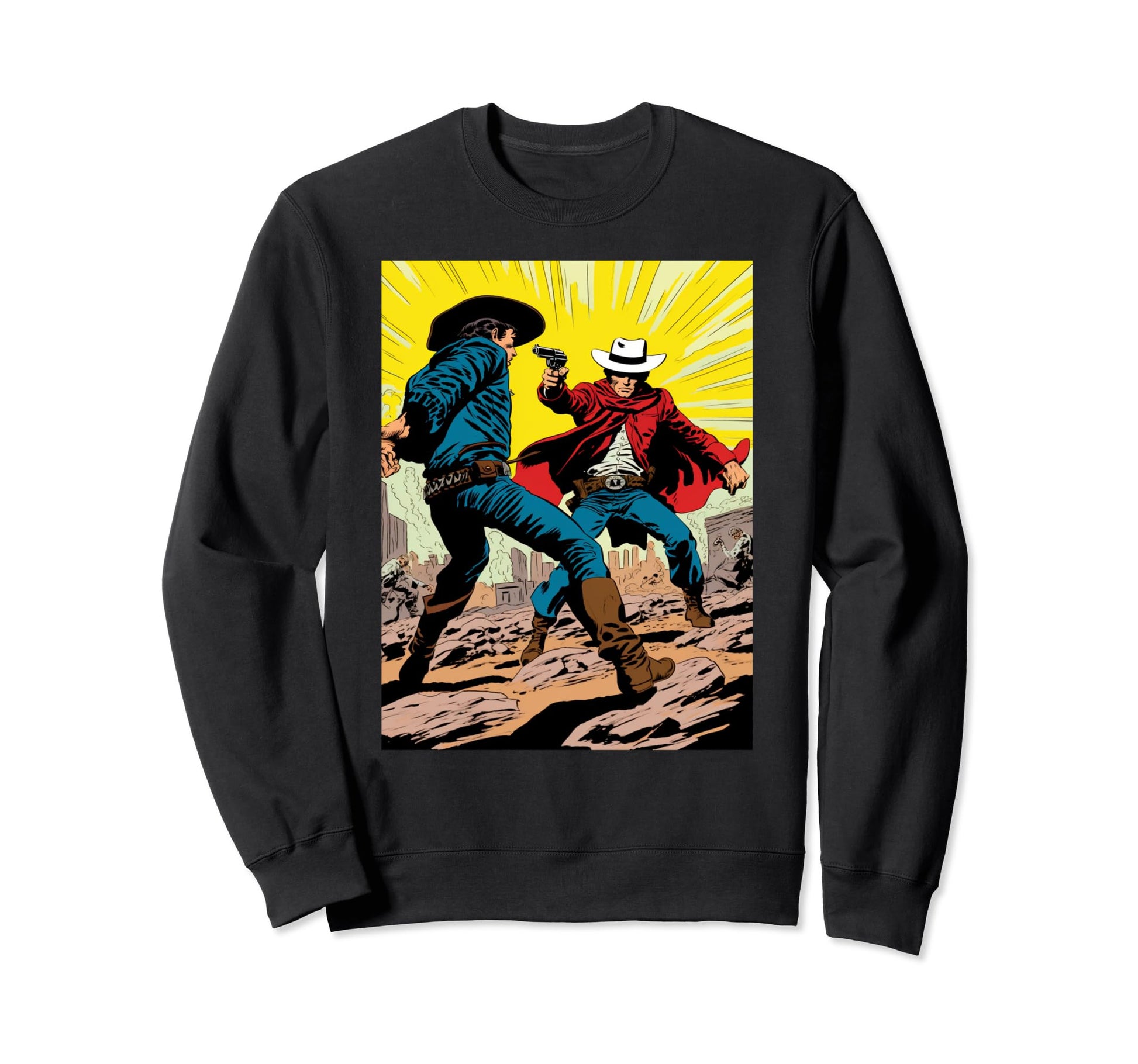 No 1 Cowboy Country Comic Western Gift Sweatshirt - Streetwear Style Unisex - T-Shirt, Sweatshirt, Hoodie