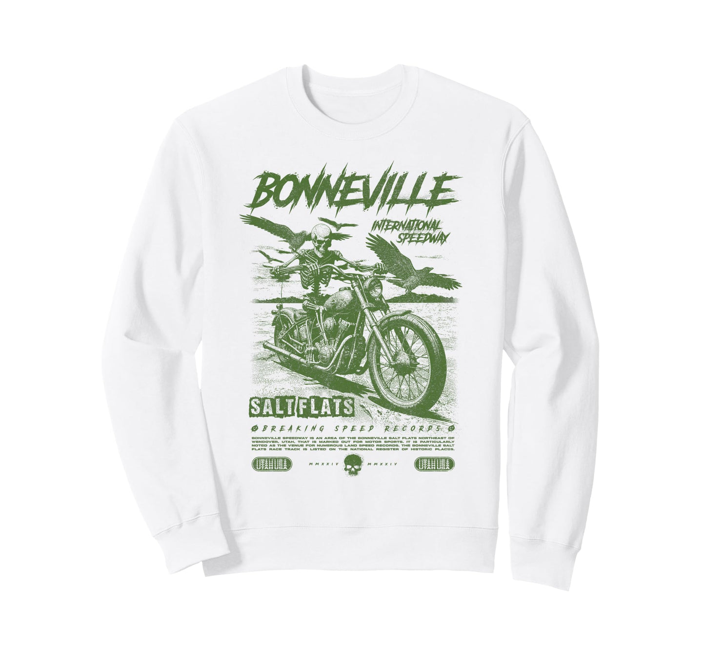 Bonneville Salt Flats Sweatshirt - Casual Everyday Wear for Adults - T-Shirt, Sweatshirt, Hoodie