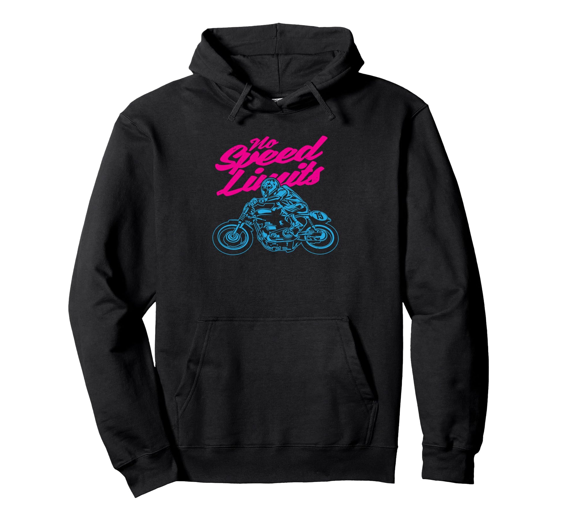 No Speed Limits Motorcycle Race Hoodie - Aesthetic Graphic Men Women - T-Shirt, Sweatshirt, Hoodie