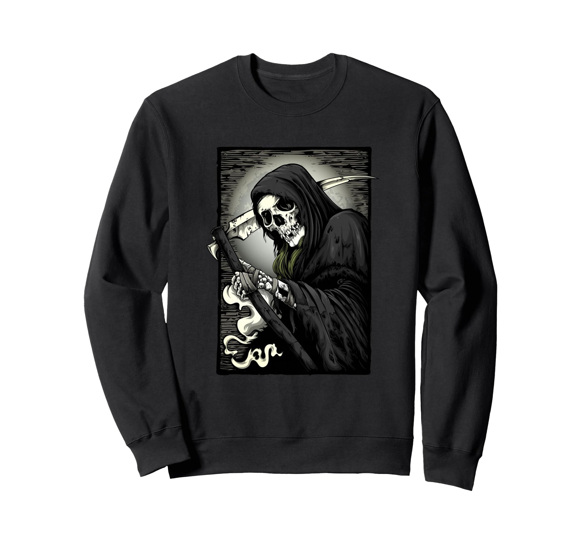 Grim Reaper Halloween Dead Sweatshirt - Casual Everyday Wear Unisex - T-Shirt, Sweatshirt, Hoodie