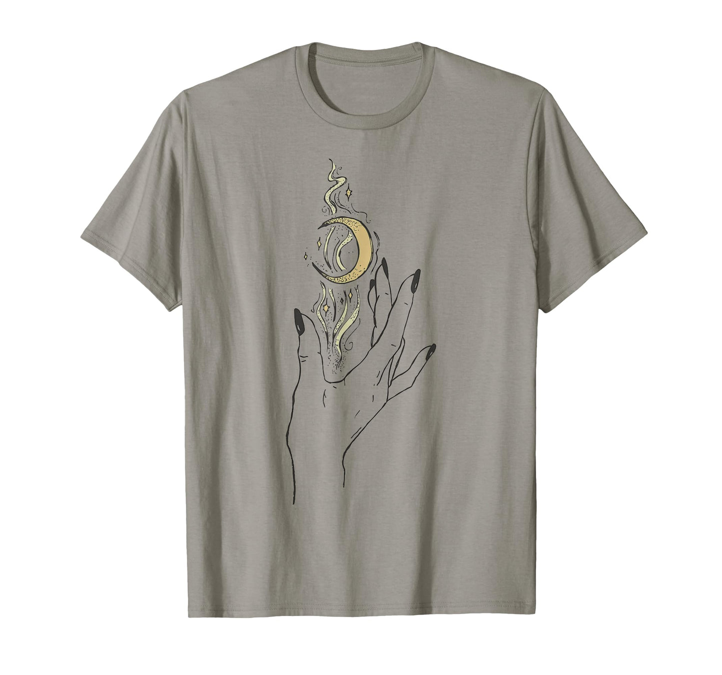 Celestial Sun Moon Boho Hand T-Shirt - Aesthetic Graphic for Adults - T-Shirt, Sweatshirt, Hoodie
