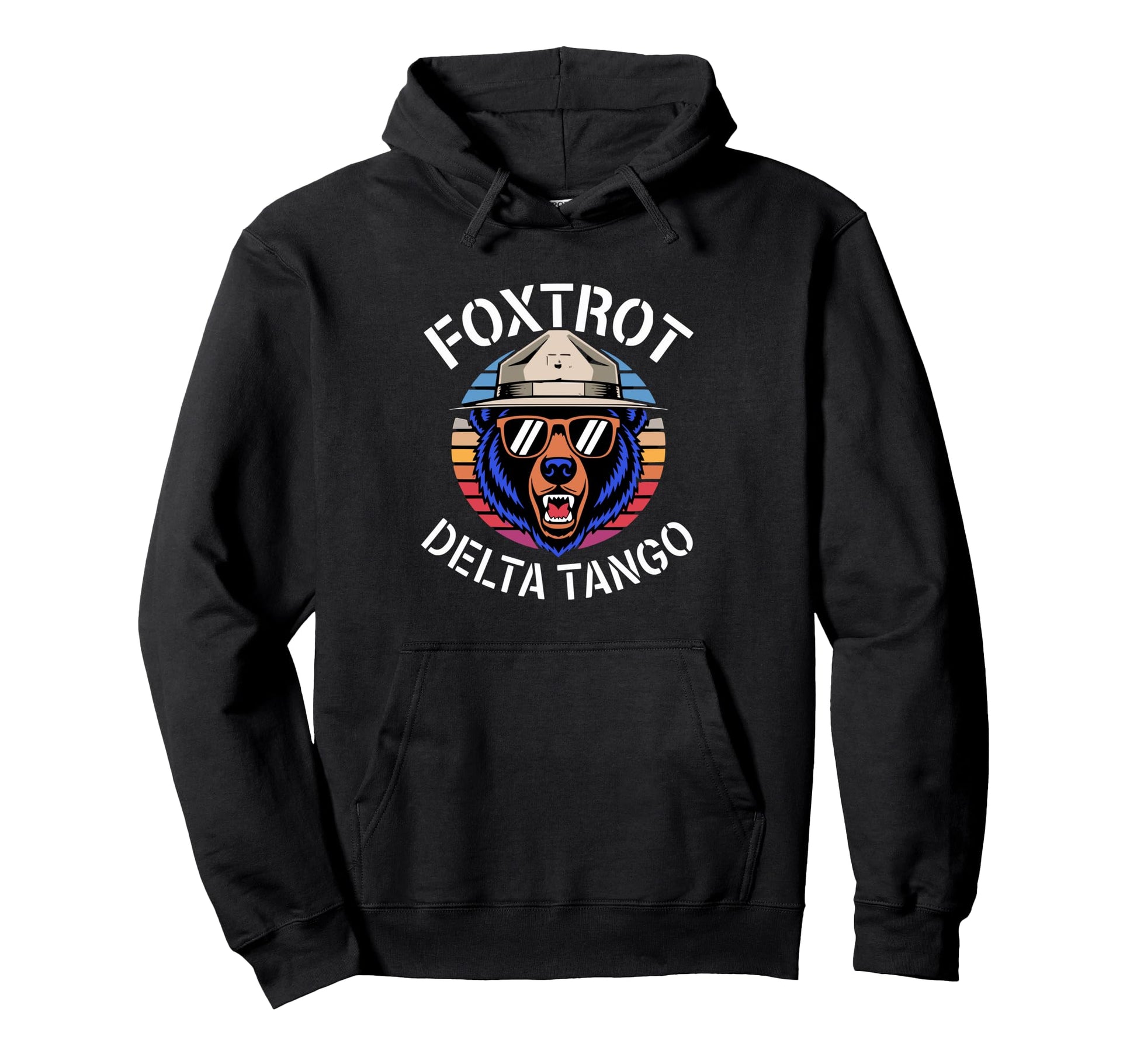 National Park Ranger Bear Foxtrots Hoodie - Novelty Apparel for Adults - T-Shirt, Sweatshirt, Hoodie