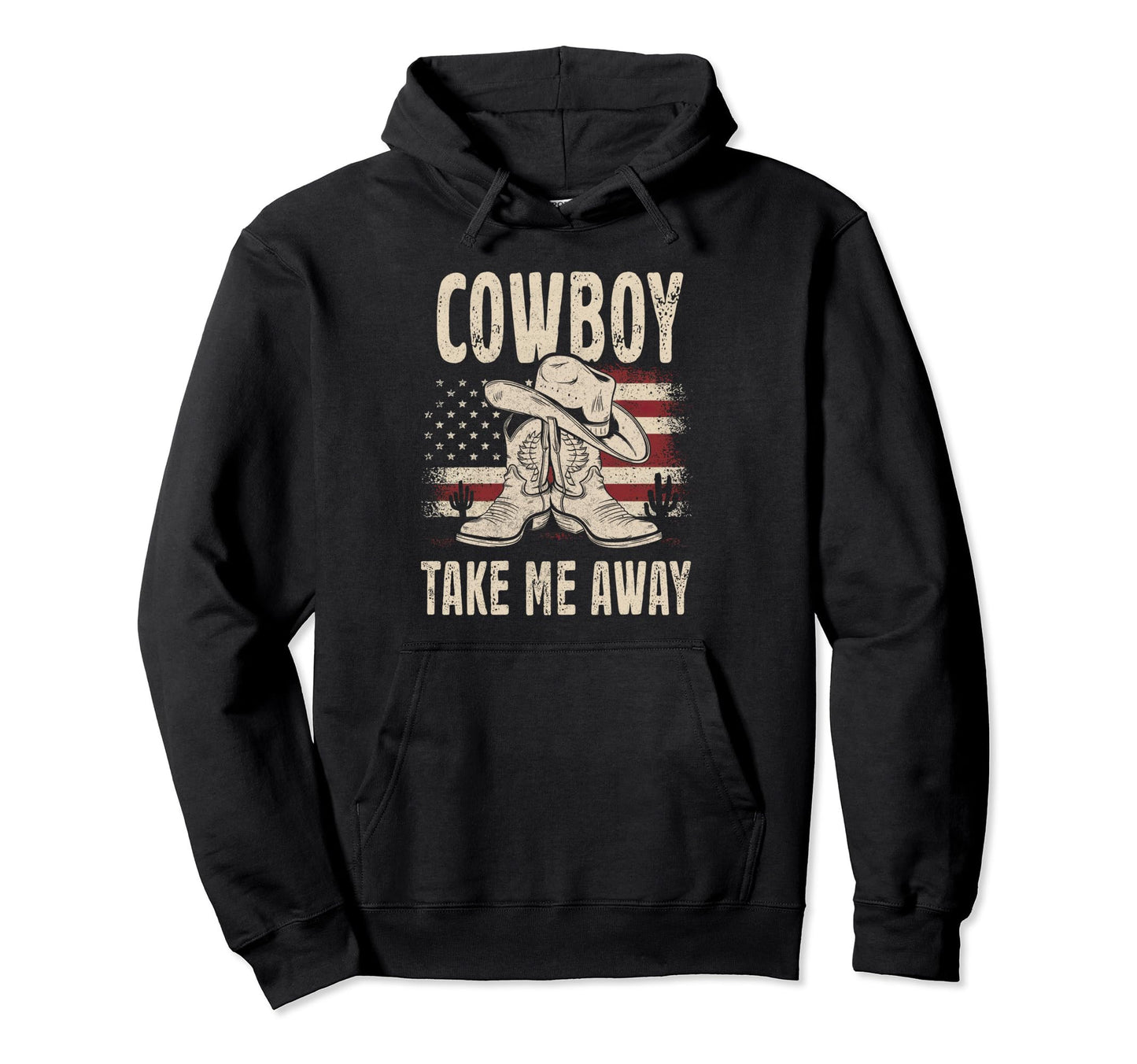 Cowboy Hat Take Me Away Western Country Hoodie - Trendy Graphic for Adults - T-Shirt, Sweatshirt, Hoodie