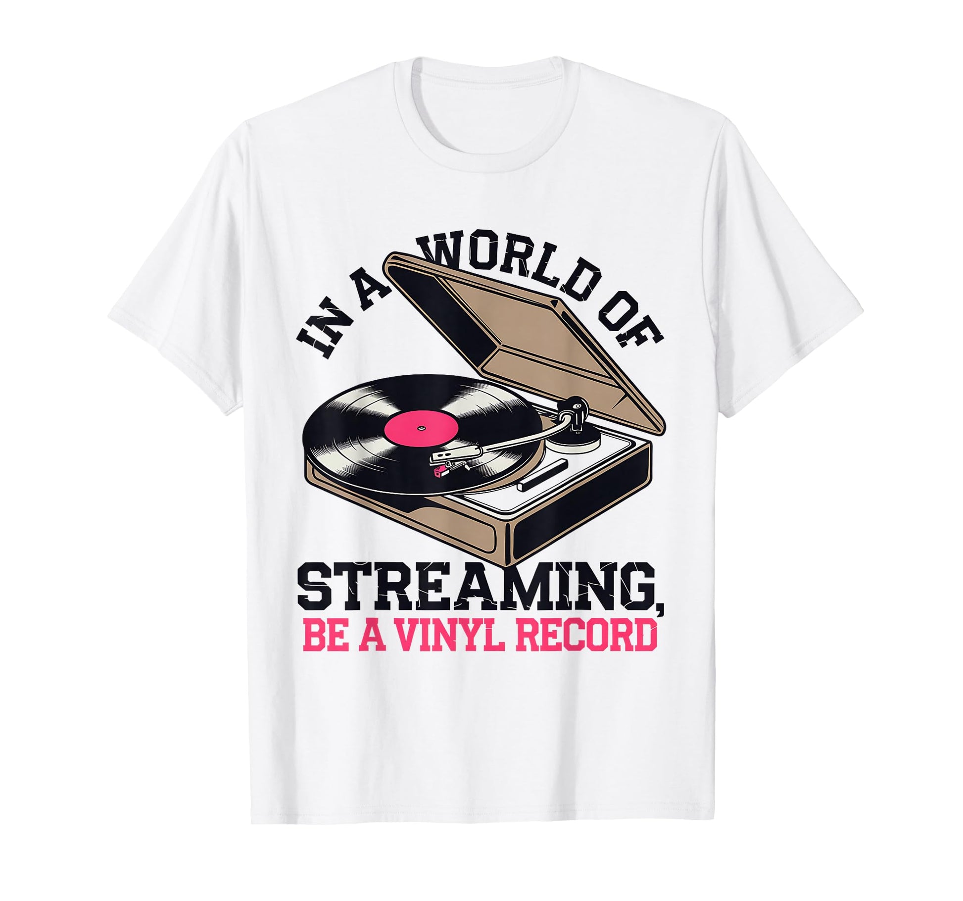 Vinyl Record Player Lover Funny Music Lp T-Shirt - Graphic Print Men Women - T-Shirt, Sweatshirt, Hoodie