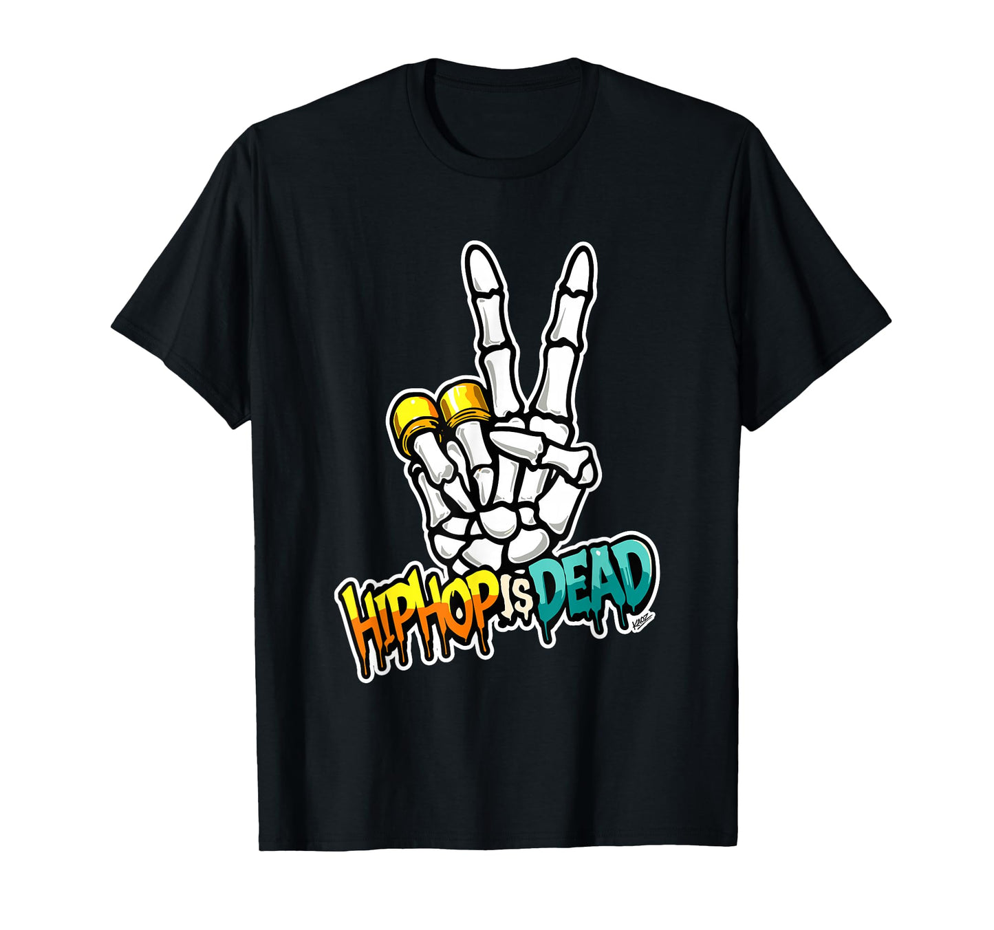 Hip Hop Skeleton Hand Street Art T-Shirt - Casual Everyday Wear for Adults - T-Shirt, Sweatshirt, Hoodie