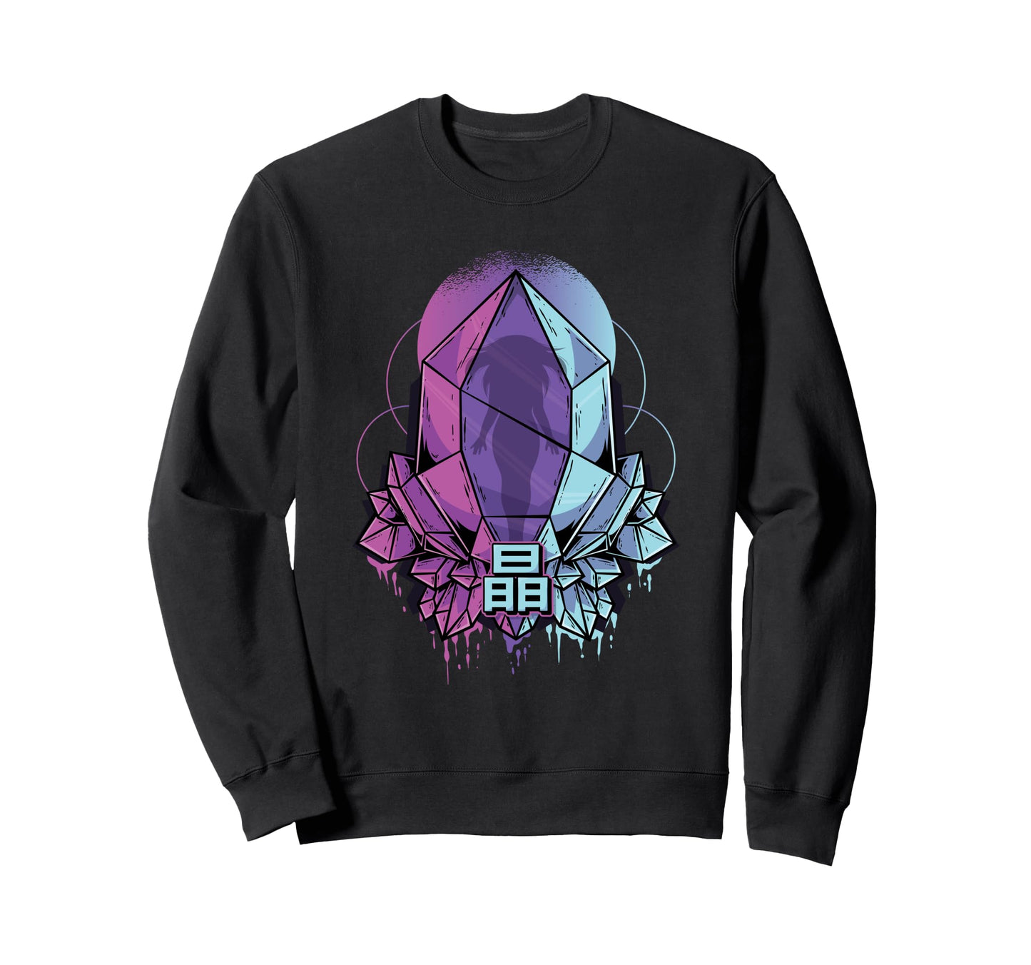 Crystal Prison Vaporwave Japanese Sweatshirt - Custom Art Print Men Women - T-Shirt, Sweatshirt, Hoodie