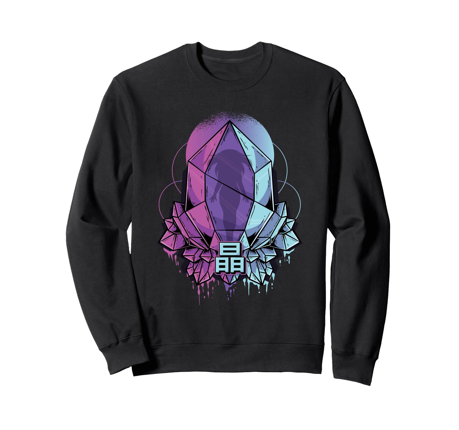 Crystal Prison Vaporwave Japanese Sweatshirt - Custom Art Print Men Women - T-Shirt, Sweatshirt, Hoodie
