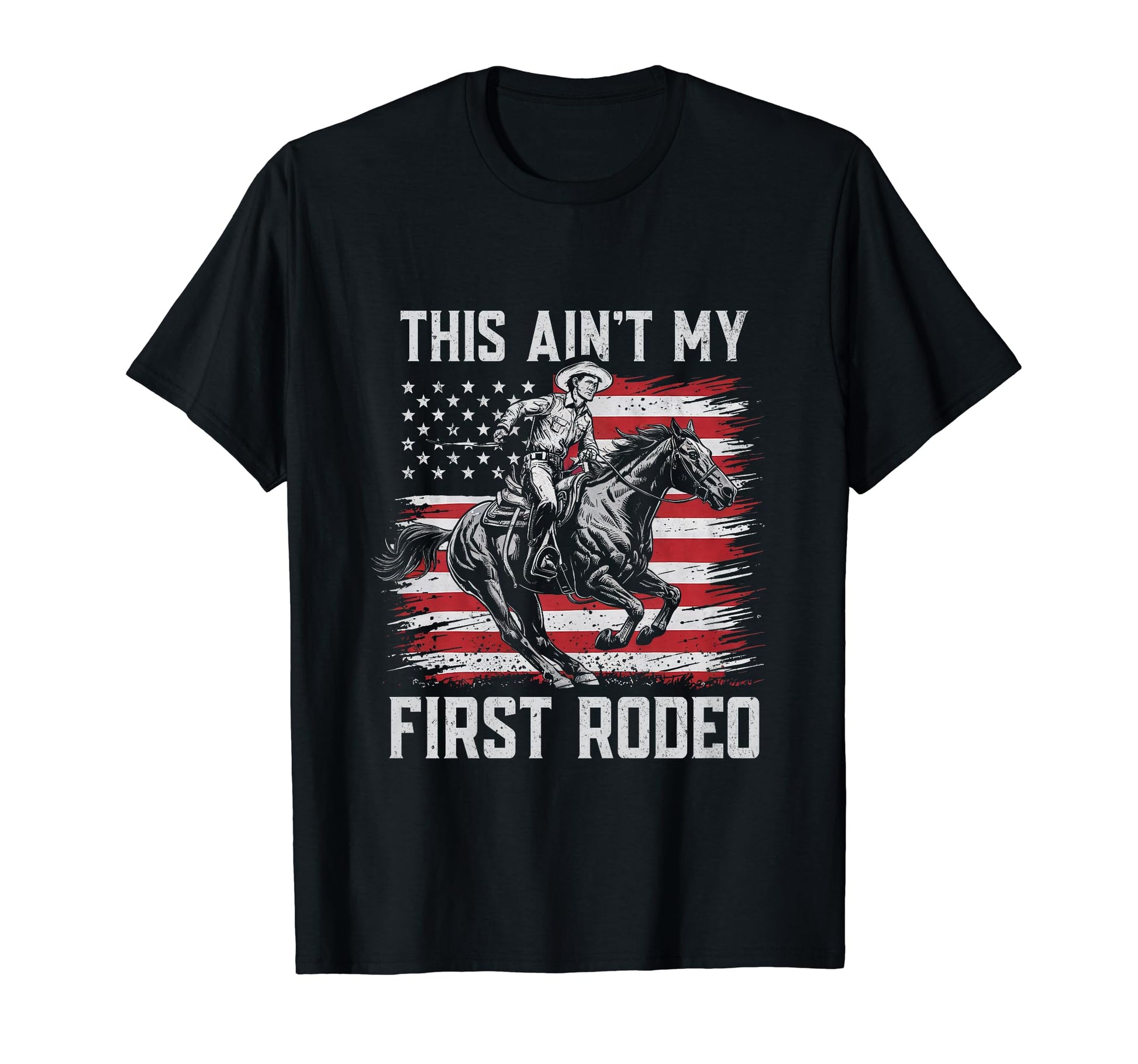 This Aint My First Rodeo Cowboy T-Shirt - Minimalist Print for Adults - T-Shirt, Sweatshirt, Hoodie