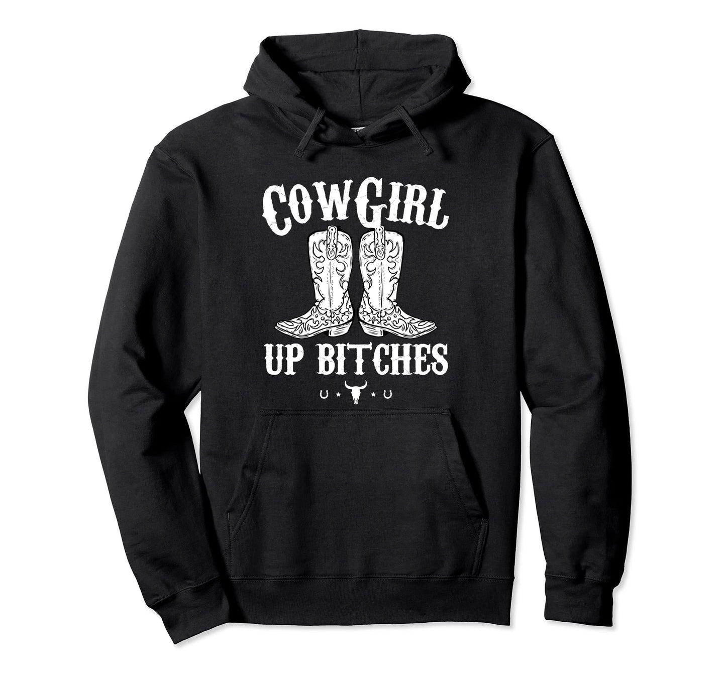 Western Cowgirl Yeehaw Hippie Boho Hoodie - Casual Everyday Wear Men Women - T-Shirt, Sweatshirt, Hoodie