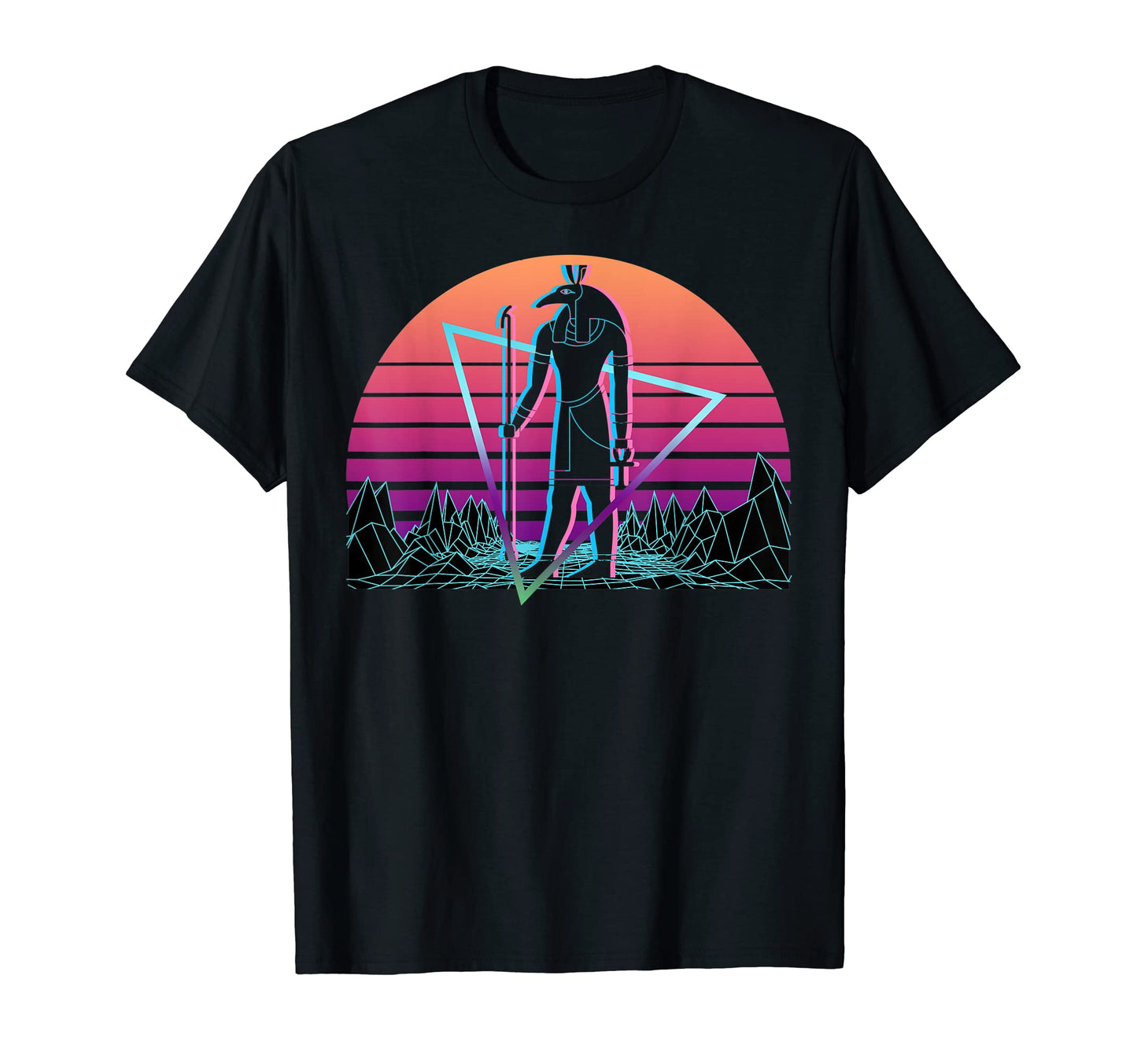 Seth Egyptian God Ancient Egypt Vaporwave T-Shirt - Graphic Print Unisex - T-Shirt, Sweatshirt, Hoodie