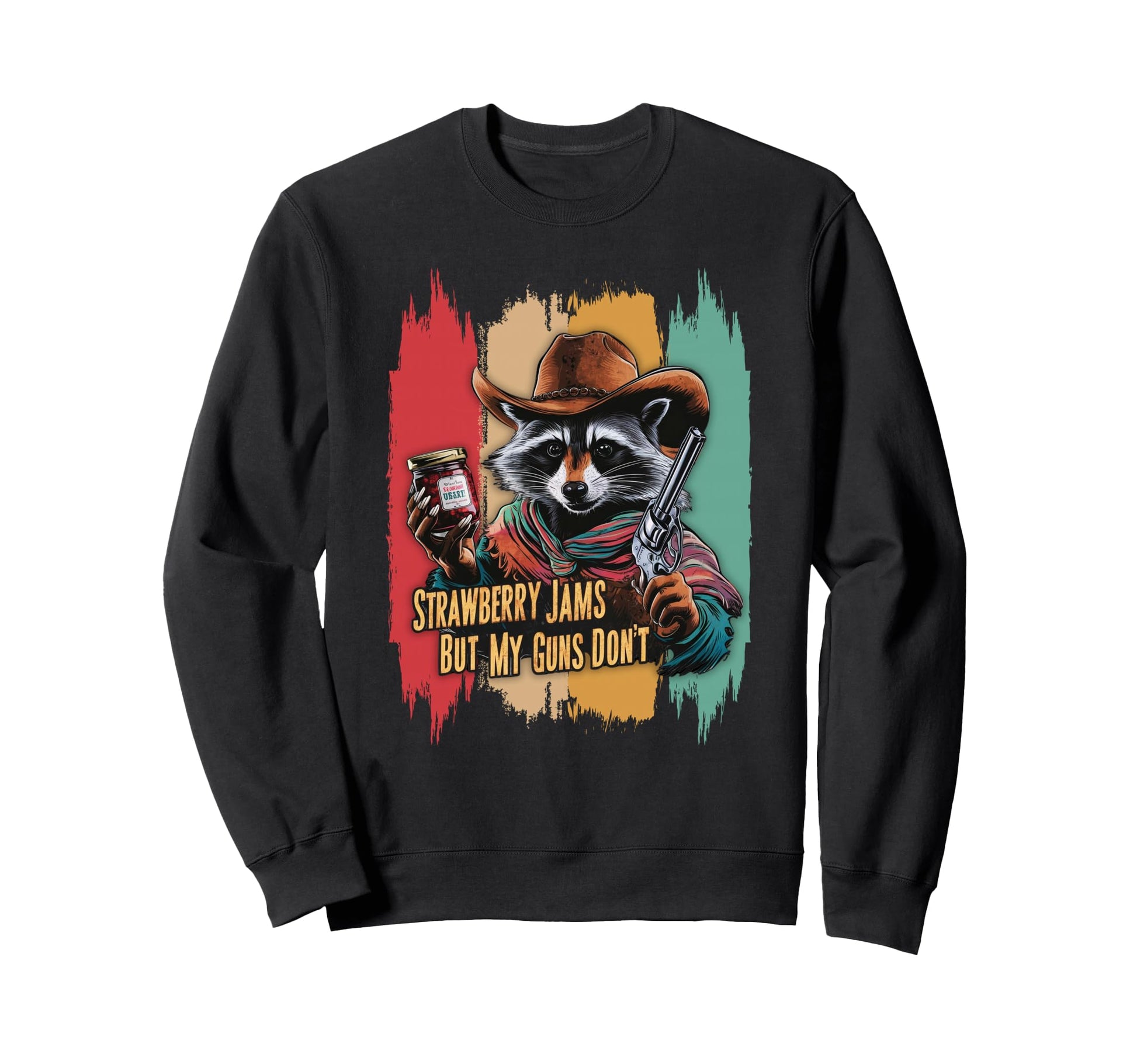 Strawberry Jams But My Guns Dont Sweatshirt - Aesthetic Graphic Men Women - T-Shirt, Sweatshirt, Hoodie