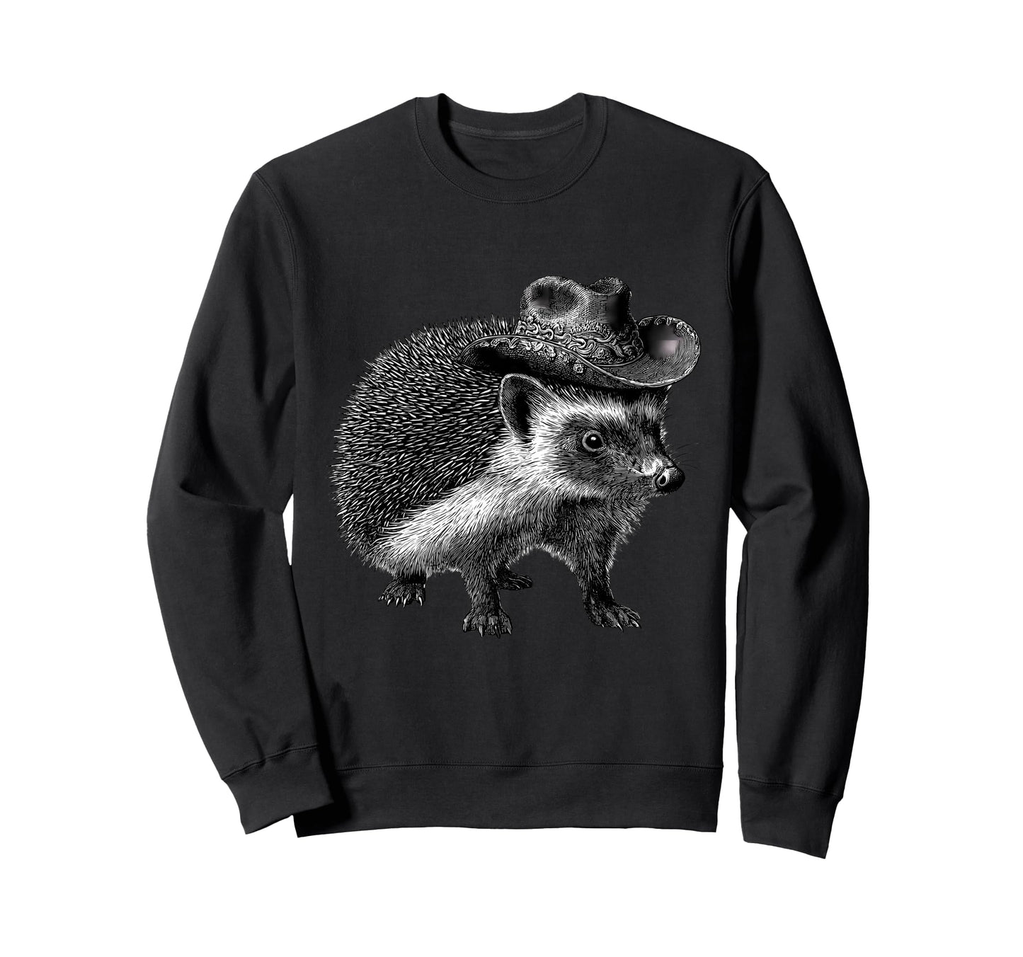 Country Cowboy Hedgehog Rodeo Sweatshirt - Unique Graphic Men Women - T-Shirt, Sweatshirt, Hoodie