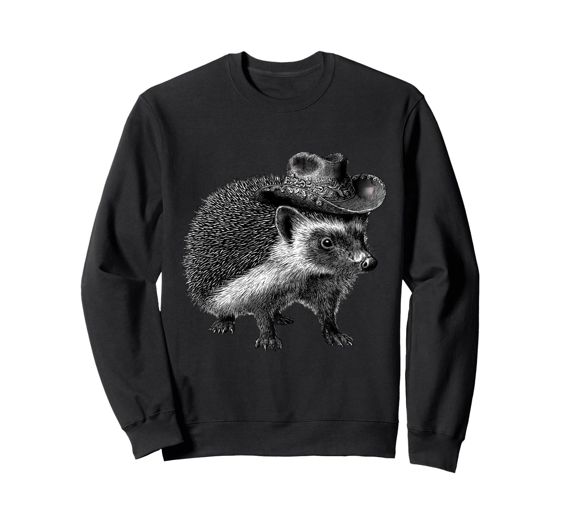 Country Cowboy Hedgehog Rodeo Sweatshirt - Unique Graphic Men Women - T-Shirt, Sweatshirt, Hoodie