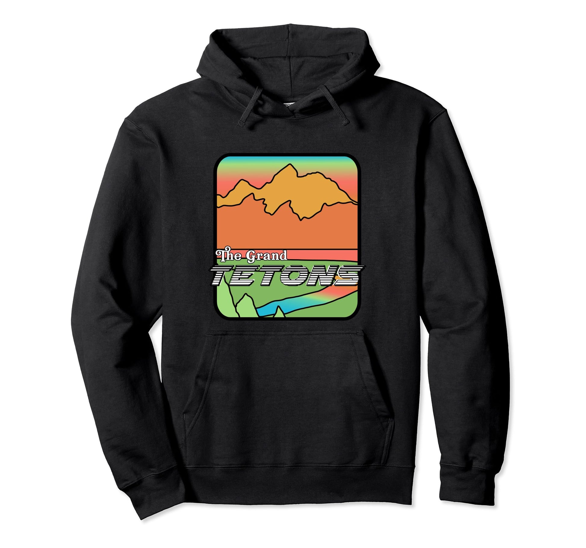 Grand Teton National Park Souvenir Hoodie - Custom Art Print Unisex - T-Shirt, Sweatshirt, Hoodie