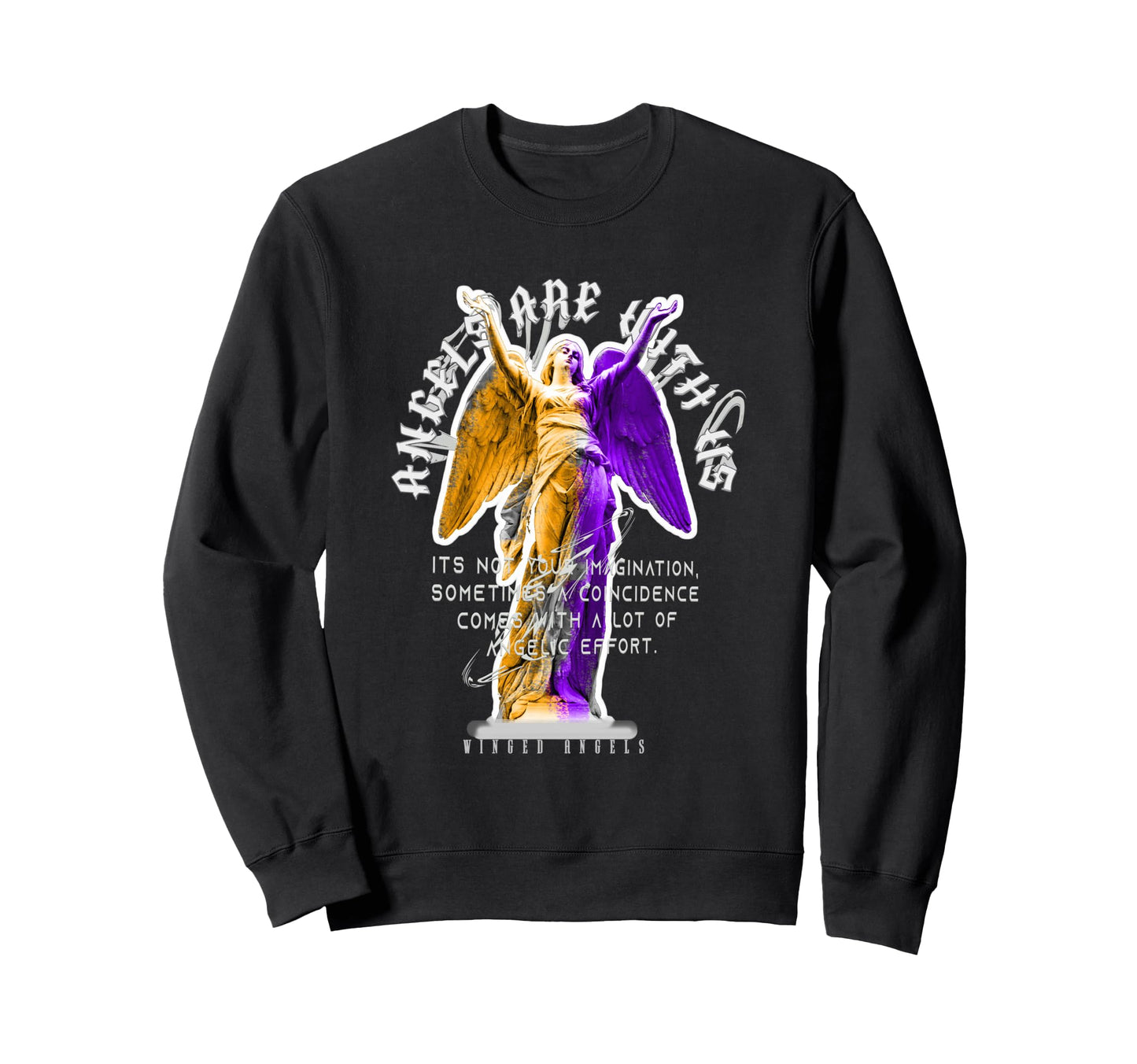 Angels Are Us Aesthetic Edgy Sweatshirt - Aesthetic Graphic Unisex - T-Shirt, Sweatshirt, Hoodie