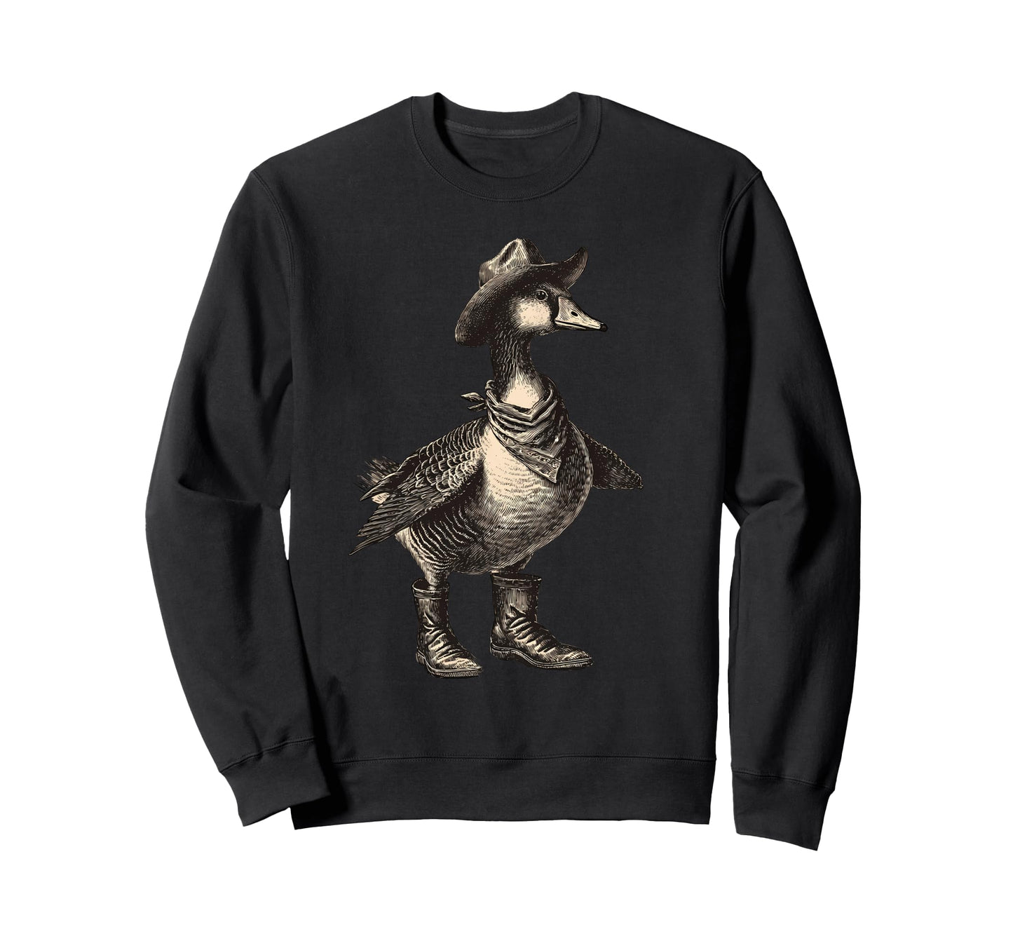 Country Cowboy Goose Rodeo Cowgirl Sweatshirt - Trendy Graphic Men Women - T-Shirt, Sweatshirt, Hoodie