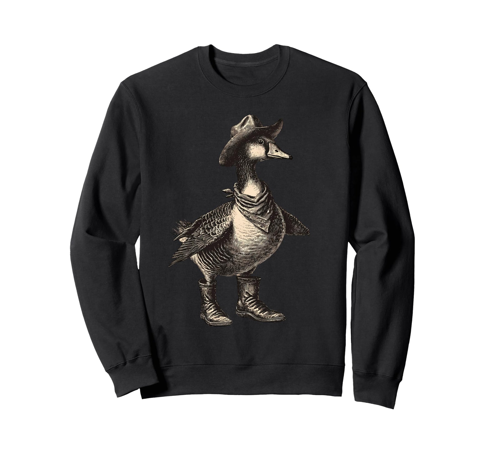 Country Cowboy Goose Rodeo Cowgirl Sweatshirt - Trendy Graphic Men Women - T-Shirt, Sweatshirt, Hoodie