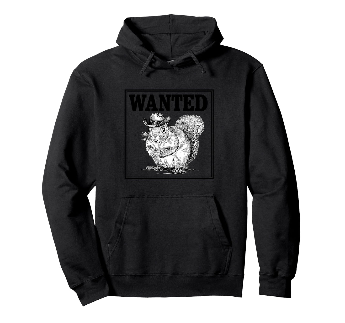 Country Cowboy Squirrel Rodeo Cowgirl Hoodie - Graphic Print for Adults - T-Shirt, Sweatshirt, Hoodie