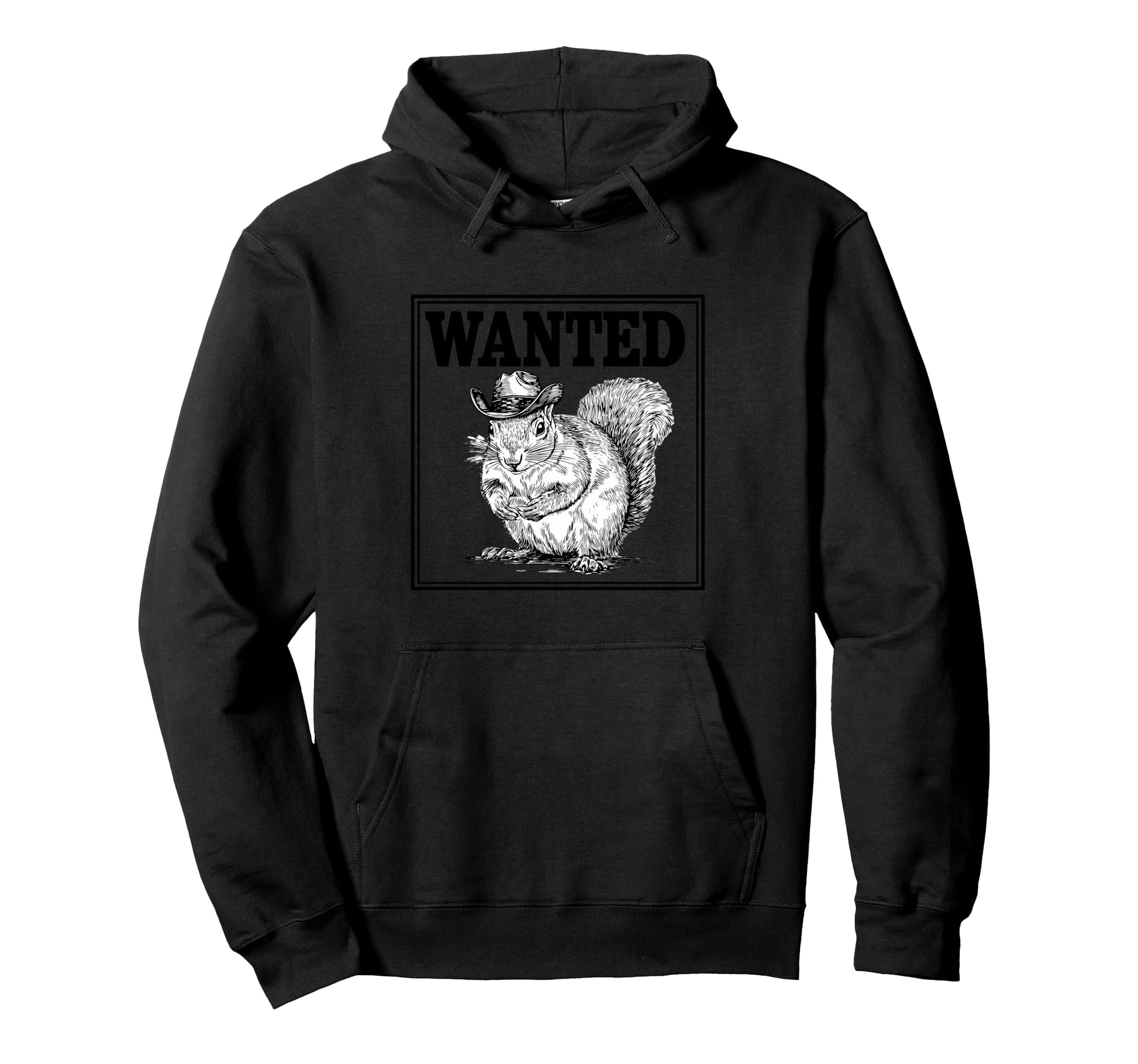 Country Cowboy Squirrel Rodeo Cowgirl Hoodie - Graphic Print for Adults - T-Shirt, Sweatshirt, Hoodie