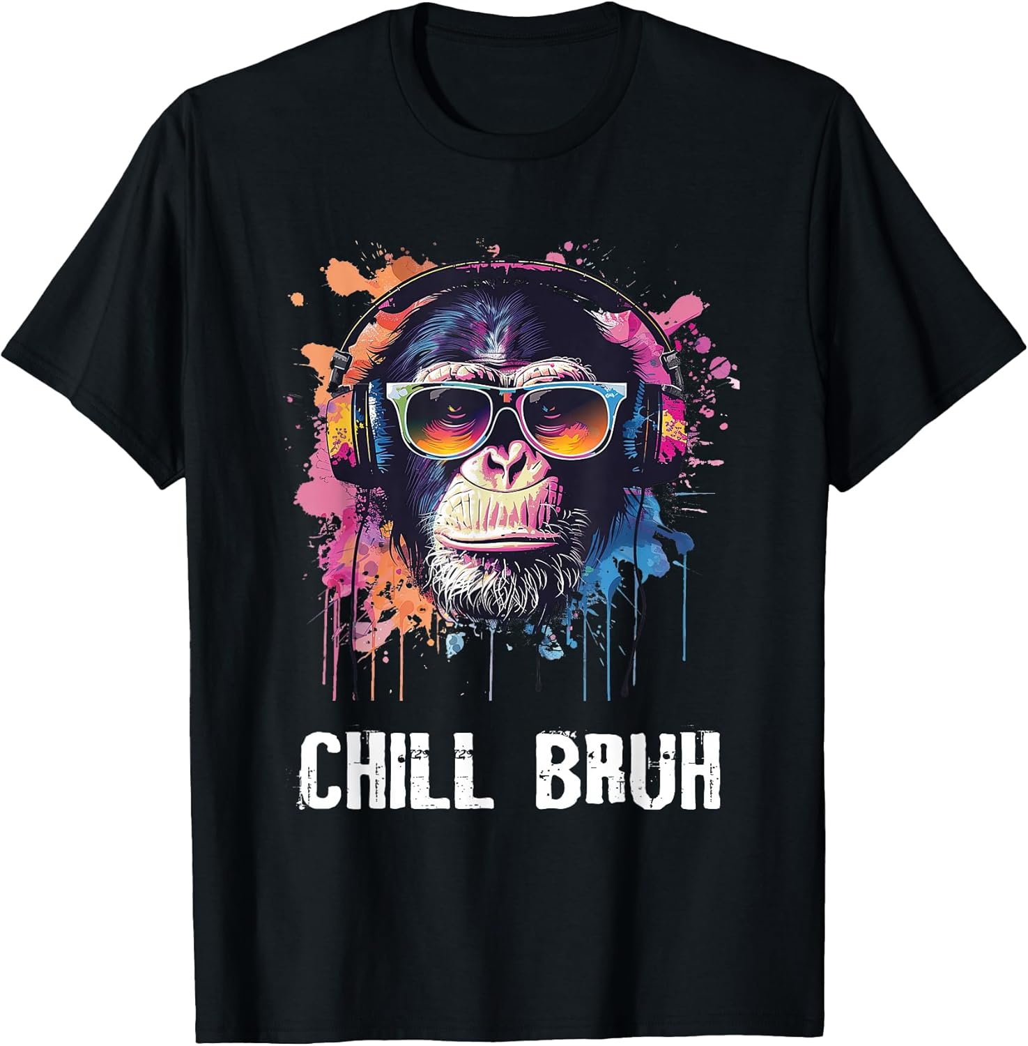 Bruh Monkey Aesthetic - Adult & Kids T-Shirts, Sweatshirts & Hoodies apparel design preview 1