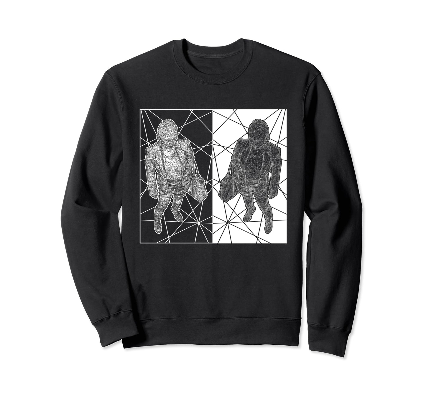 Judged Glitch Aesthetic Judged Tokyo Sweatshirt - Custom Art Print Unisex - T-Shirt, Sweatshirt, Hoodie