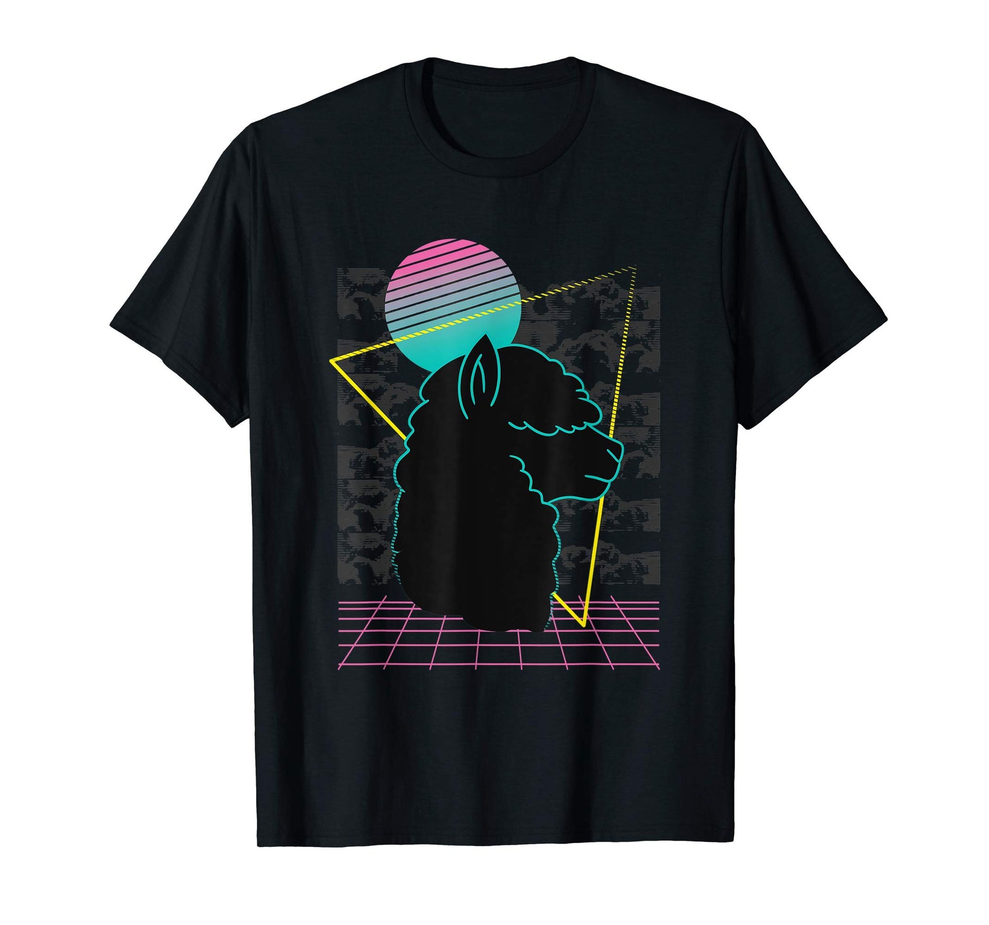 Llama Alapca Vaporwave Aesthetic T-Shirt - Unique Graphic for Adults - T-Shirt, Sweatshirt, Hoodie