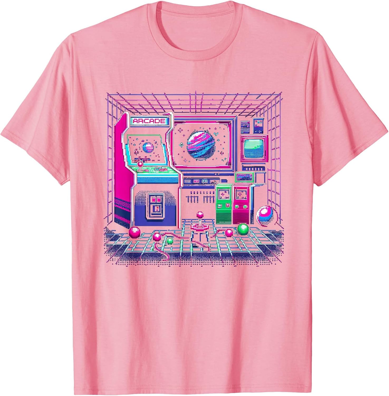Retro Arcade - Adult & Kids T-Shirts, Sweatshirts & Hoodies apparel design preview 1