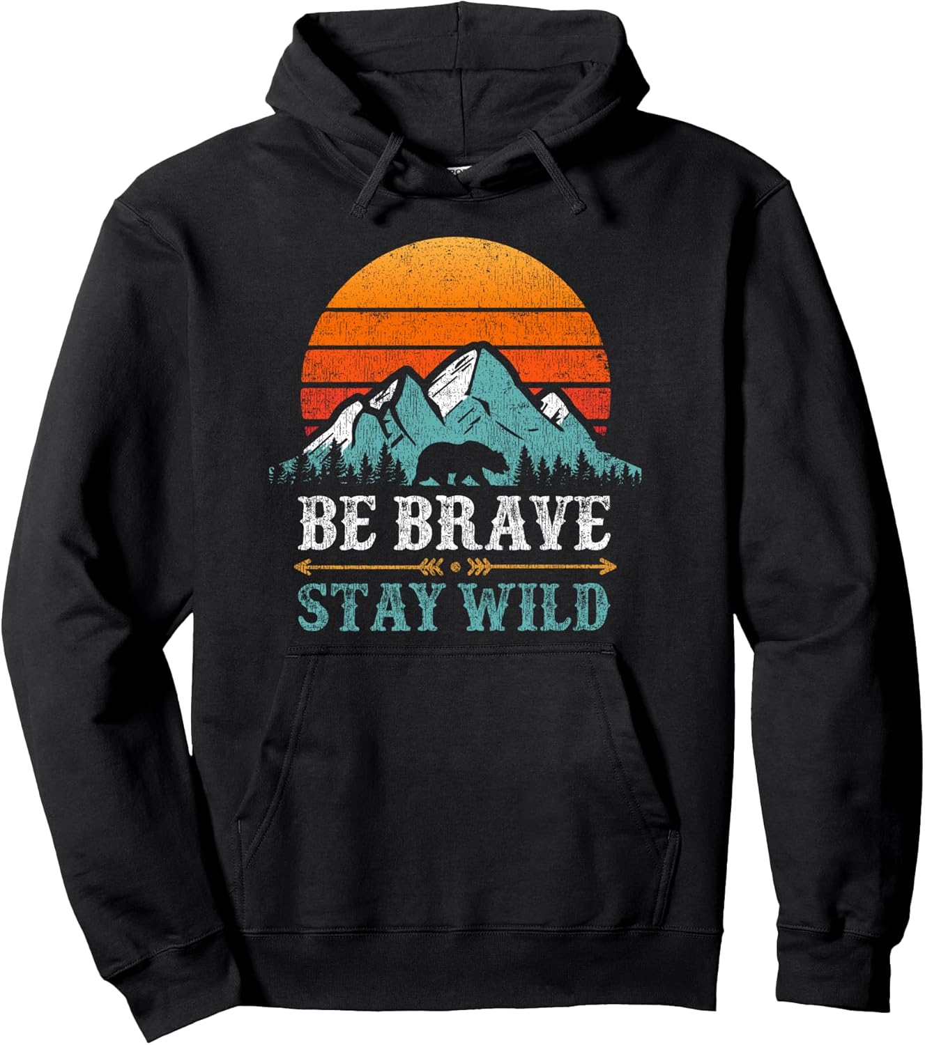 Retro Mountain Camper Gifts Hikers Men Women - Adult & Kids T-Shirts, Sweatshirts & Hoodies apparel design preview 1
