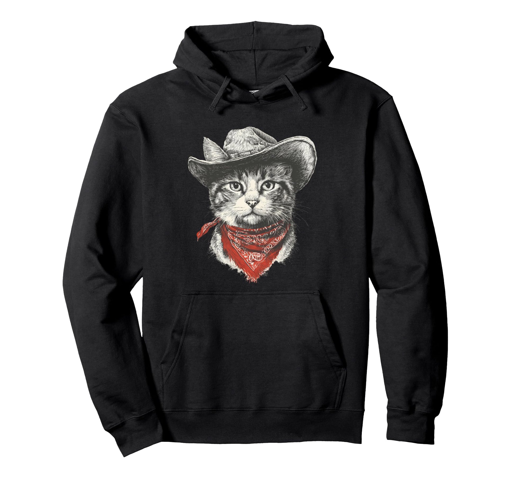 Western Country Cowgirl Funny Cowboy Hoodie - Minimalist Print for Adults - T-Shirt, Sweatshirt, Hoodie