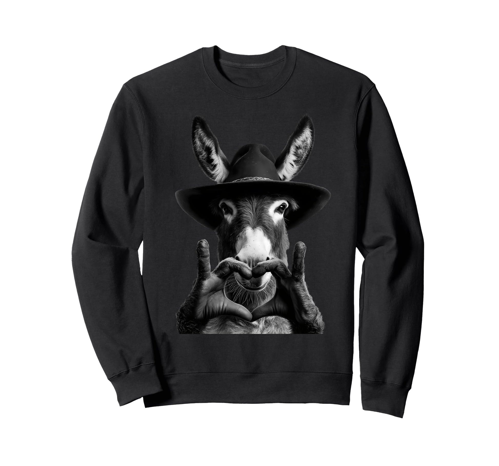 Donkey Cowboy Rodeo Cowgirl Western Sweatshirt - Aesthetic Graphic Unisex - T-Shirt, Sweatshirt, Hoodie