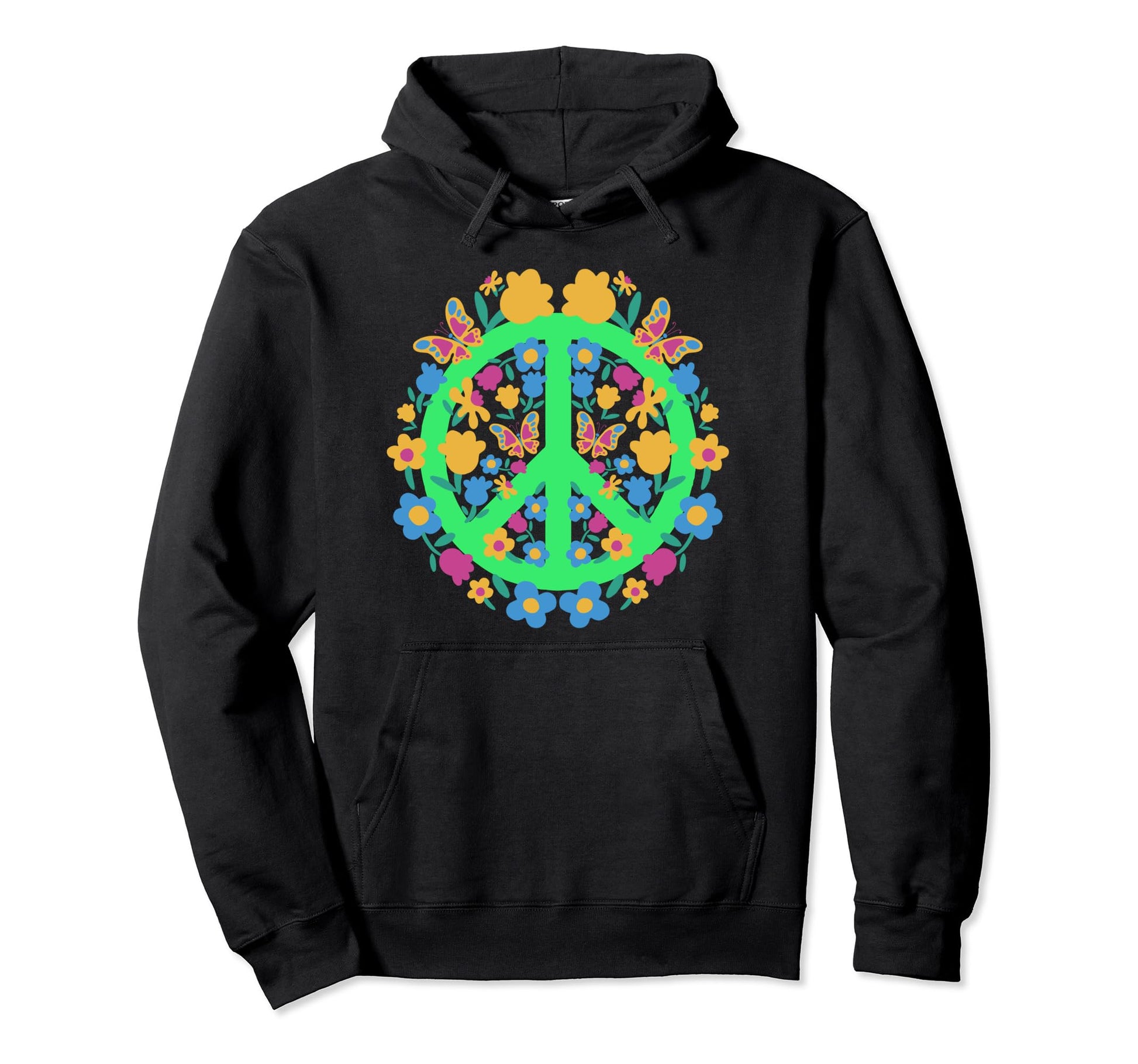 Hippie 60S 70S Costume Party Groovy Hoodie - Custom Art Print Unisex - T-Shirt, Sweatshirt, Hoodie