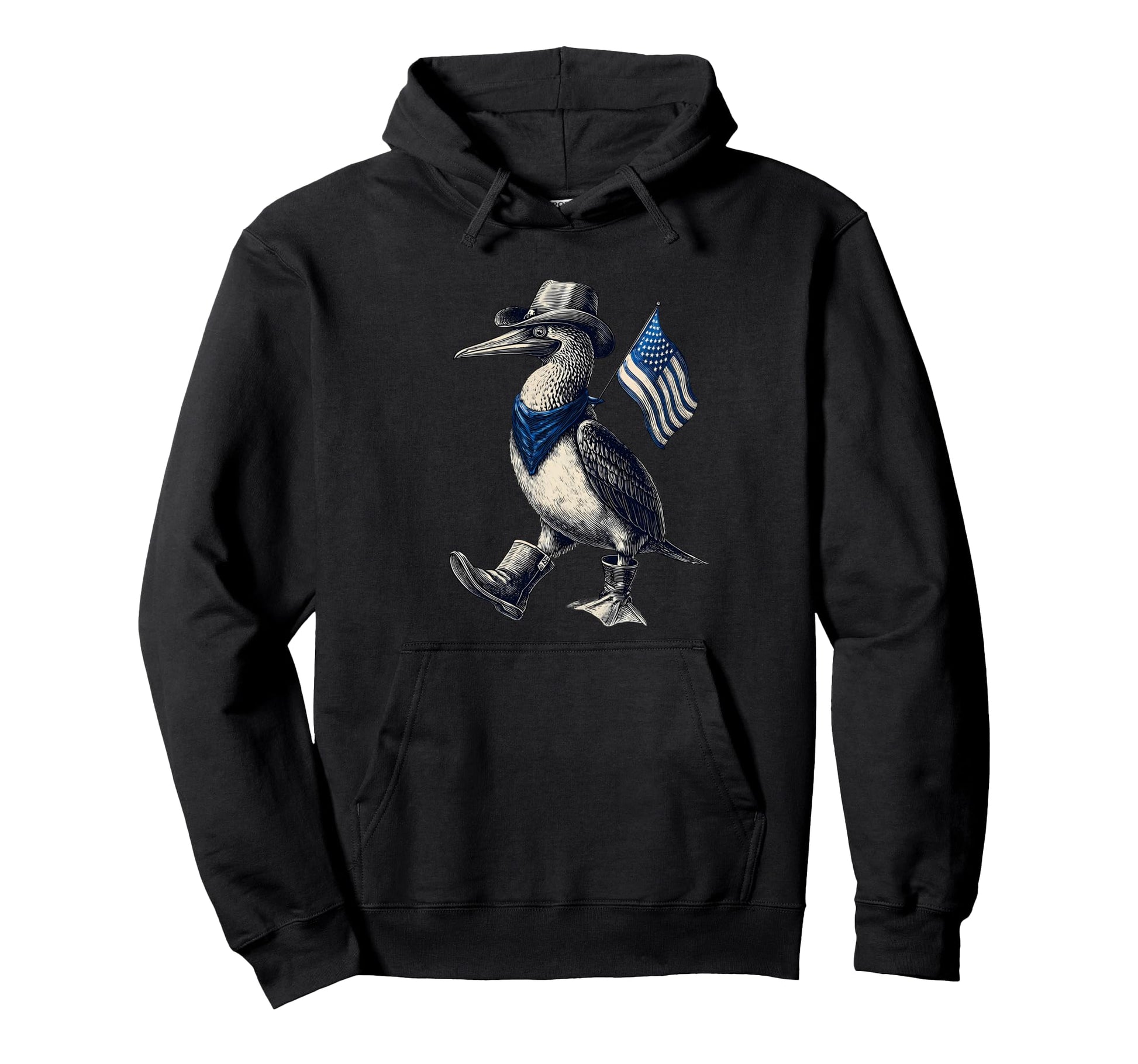 Blue Footed Booby Cowboy Cowgirl Hoodie - Streetwear Style Men Women - T-Shirt, Sweatshirt, Hoodie