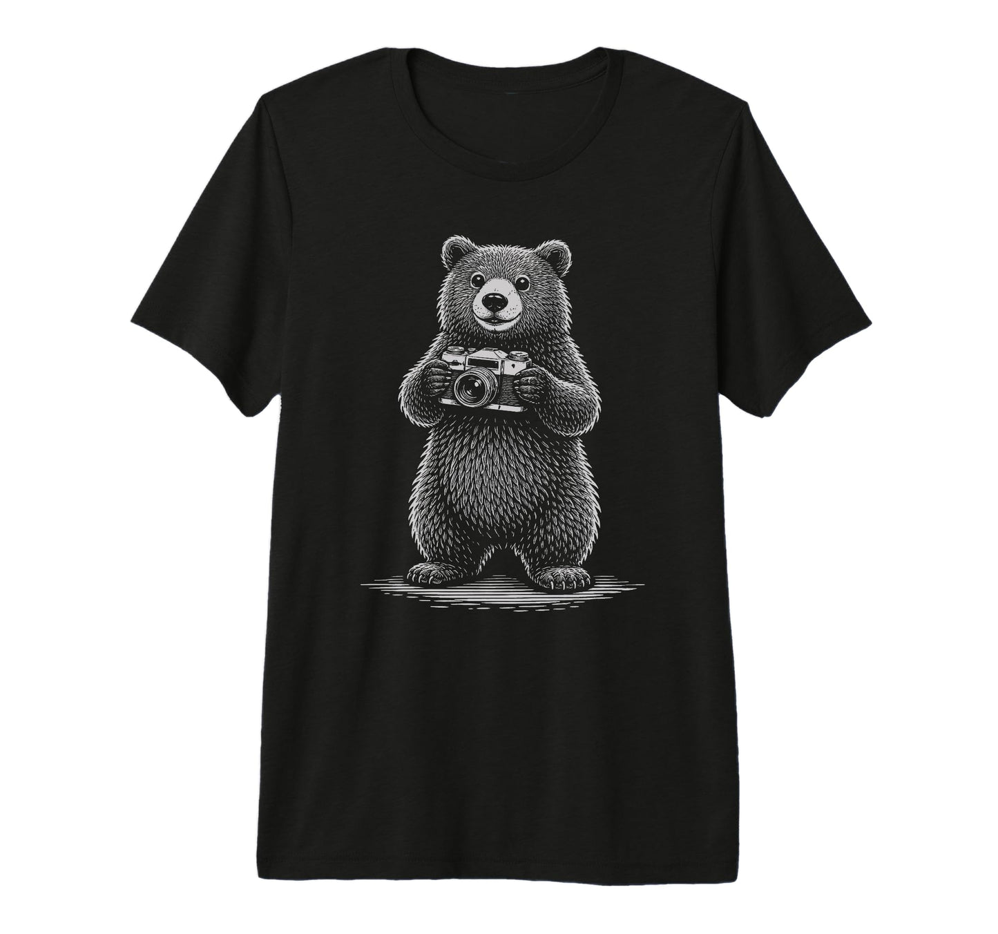 Bear Photographer Camera Photography T-Shirt - Streetwear Style for Adults - T-Shirt, Sweatshirt, Hoodie