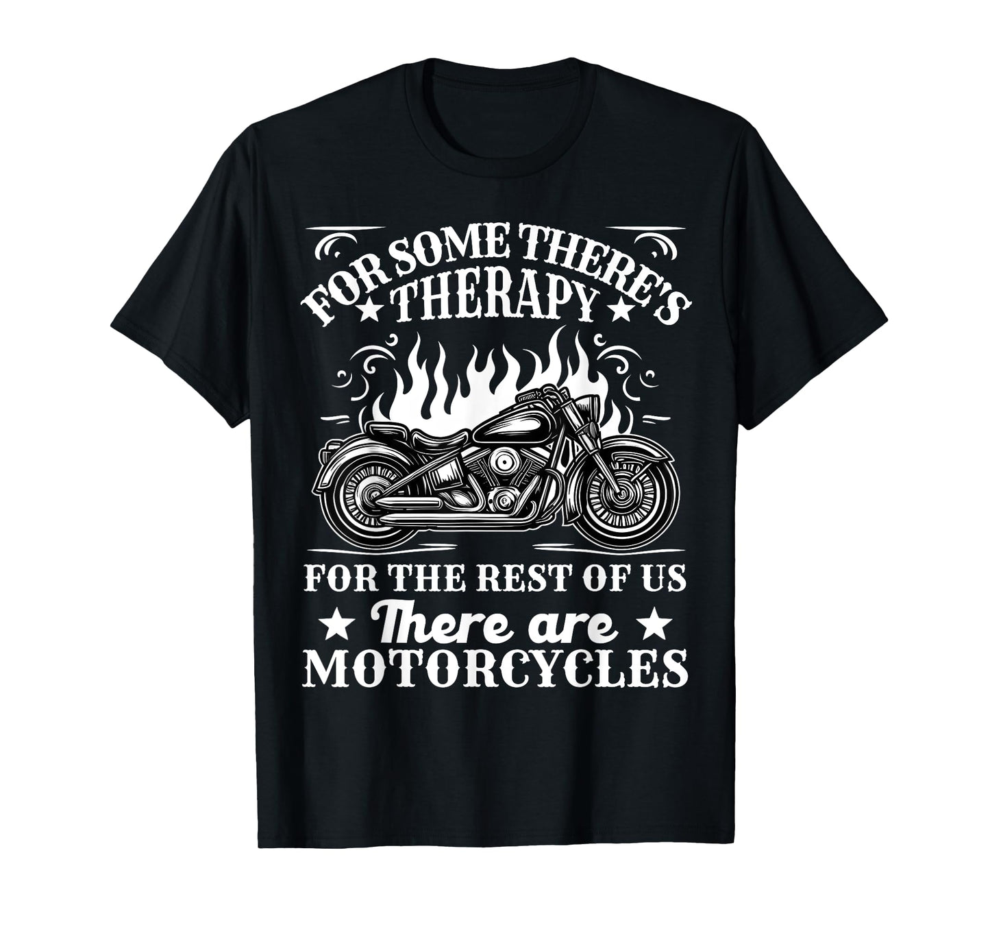 Some Theres Therapy Motorcycle Rider T-Shirt - Graphic Print for Adults - T-Shirt, Sweatshirt, Hoodie