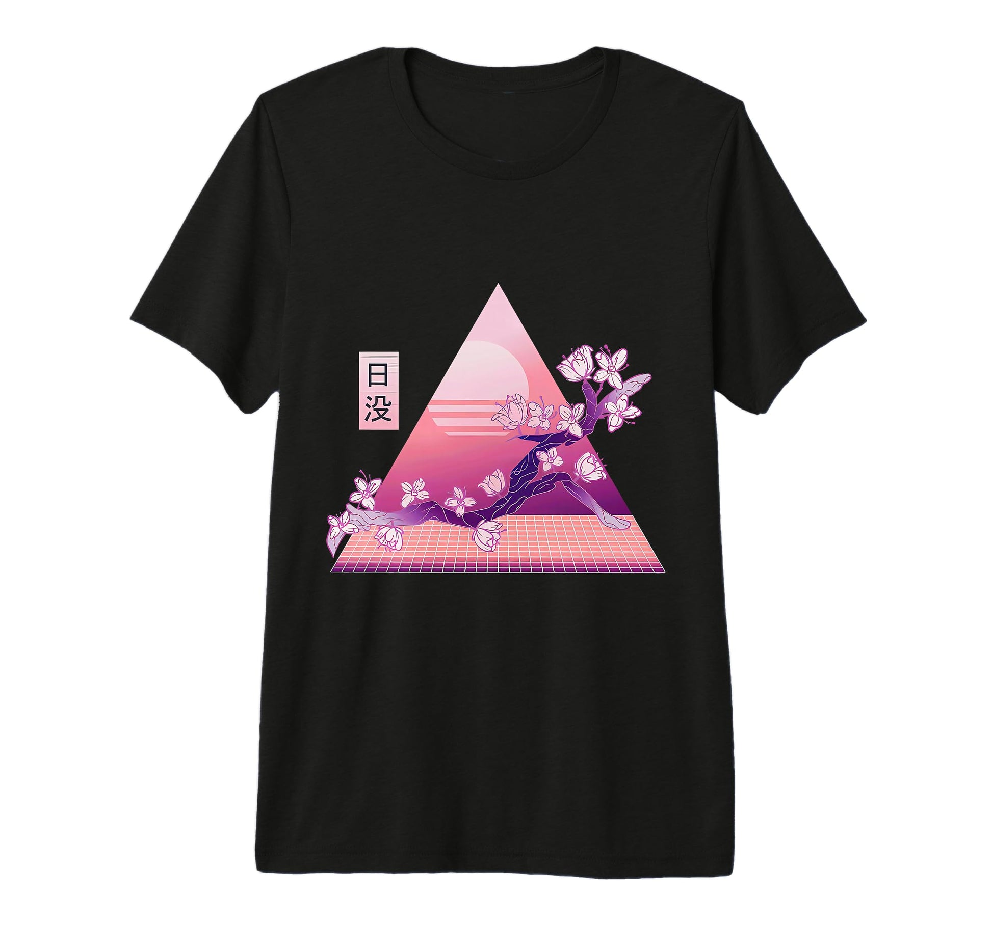 Cherry Blossom Japanese Sakura Vaporwave T-Shirt - Streetwear Style Unisex - T-Shirt, Sweatshirt, Hoodie