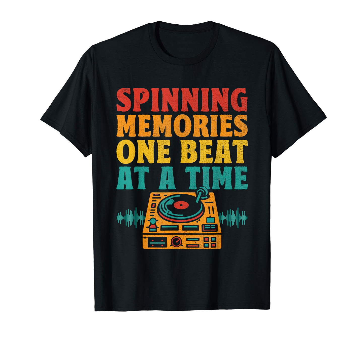 Funny Old School Dj Equipment Table T-Shirt - Aesthetic Graphic Unisex - T-Shirt, Sweatshirt, Hoodie