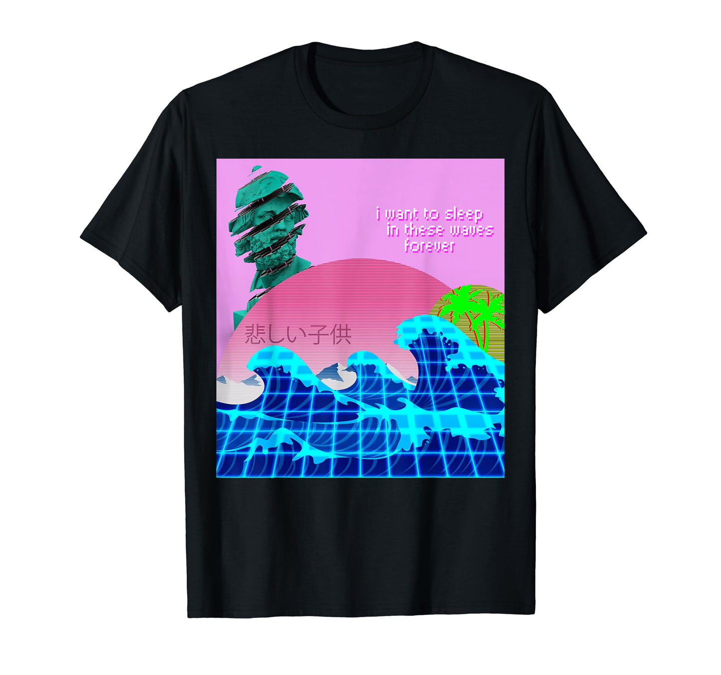 Vaporwave Japanese Otaku Aesthetic 80S T-Shirt - Aesthetic Graphic Unisex - T-Shirt, Sweatshirt, Hoodie