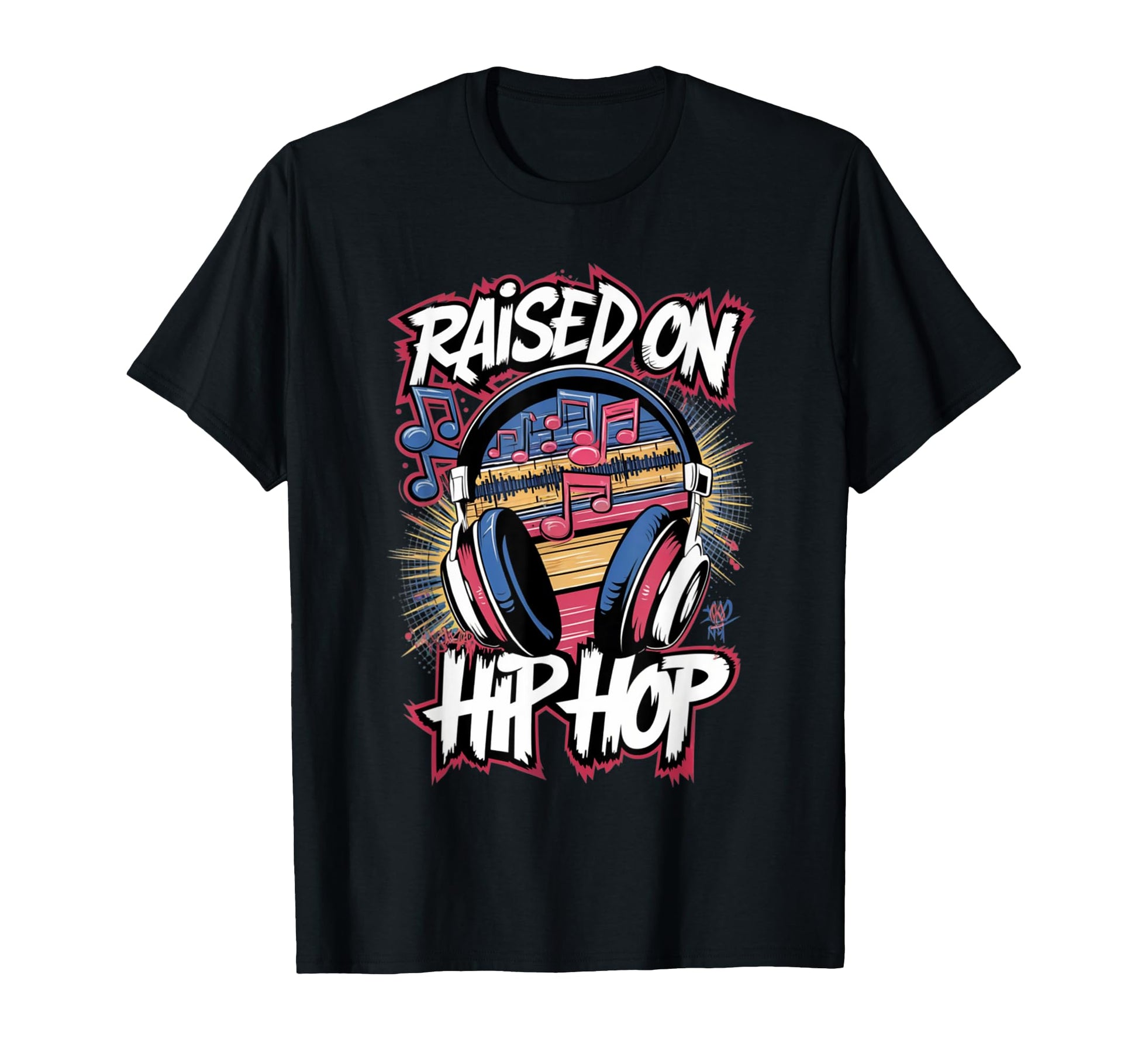 Raised Hip Hop Urban Dj Graffiti Old T-Shirt - Streetwear Style Men Women - T-Shirt, Sweatshirt, Hoodie