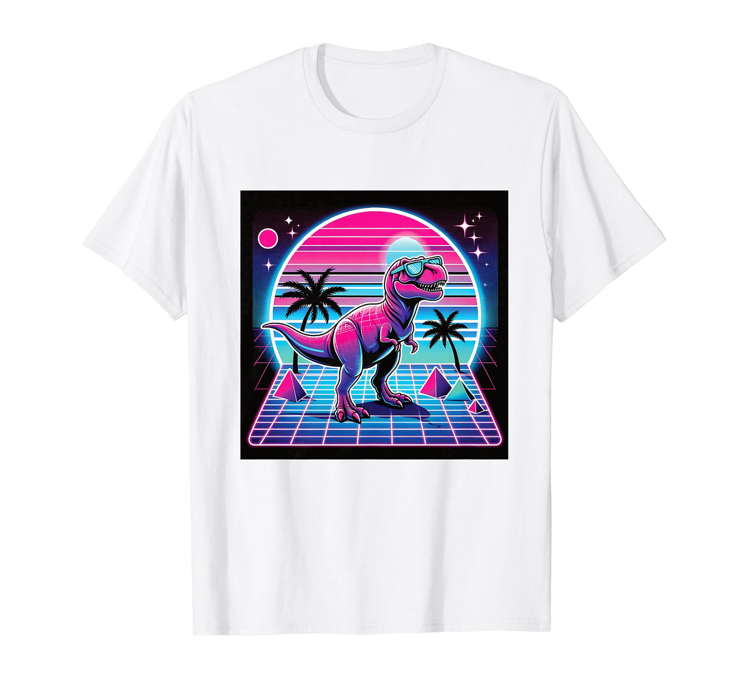 Retrowave Synthwave Aesthetic T-Shirt - Fun Novelty Design for Adults - T-Shirt, Sweatshirt, Hoodie