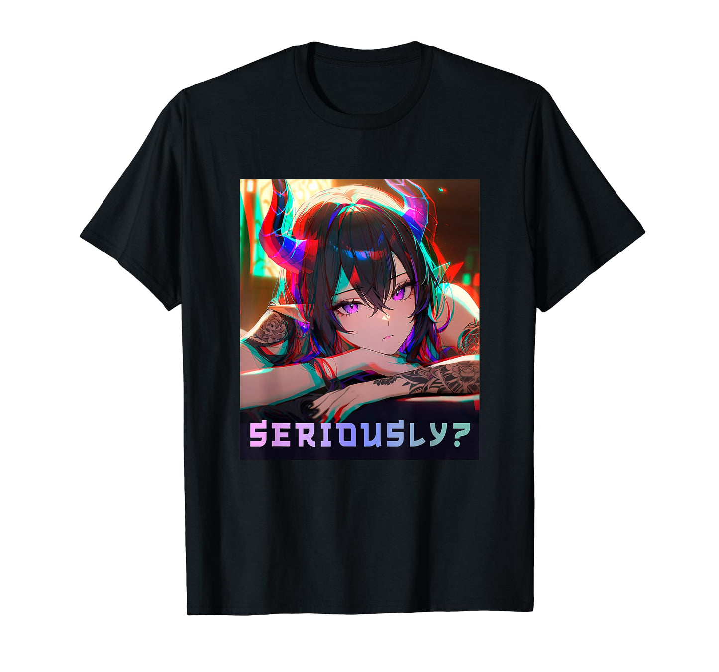 Anime Manga Glitch Vaporwave Aesthetic T-Shirt - Unique Graphic Unisex - T-Shirt, Sweatshirt, Hoodie