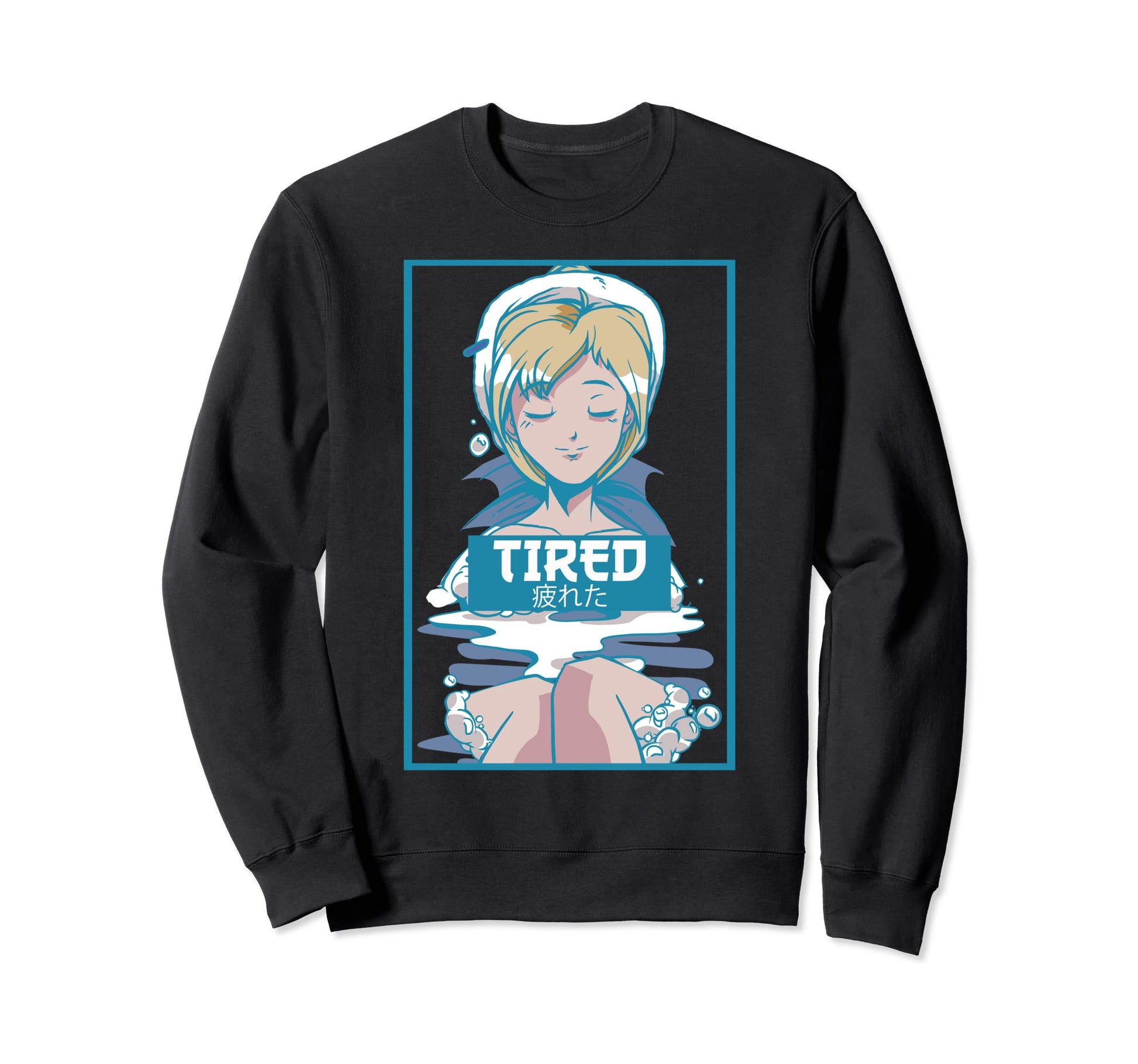 Tired Vaporwave Aesthetic Femboy Sweatshirt - Trendy Graphic Unisex - T-Shirt, Sweatshirt, Hoodie