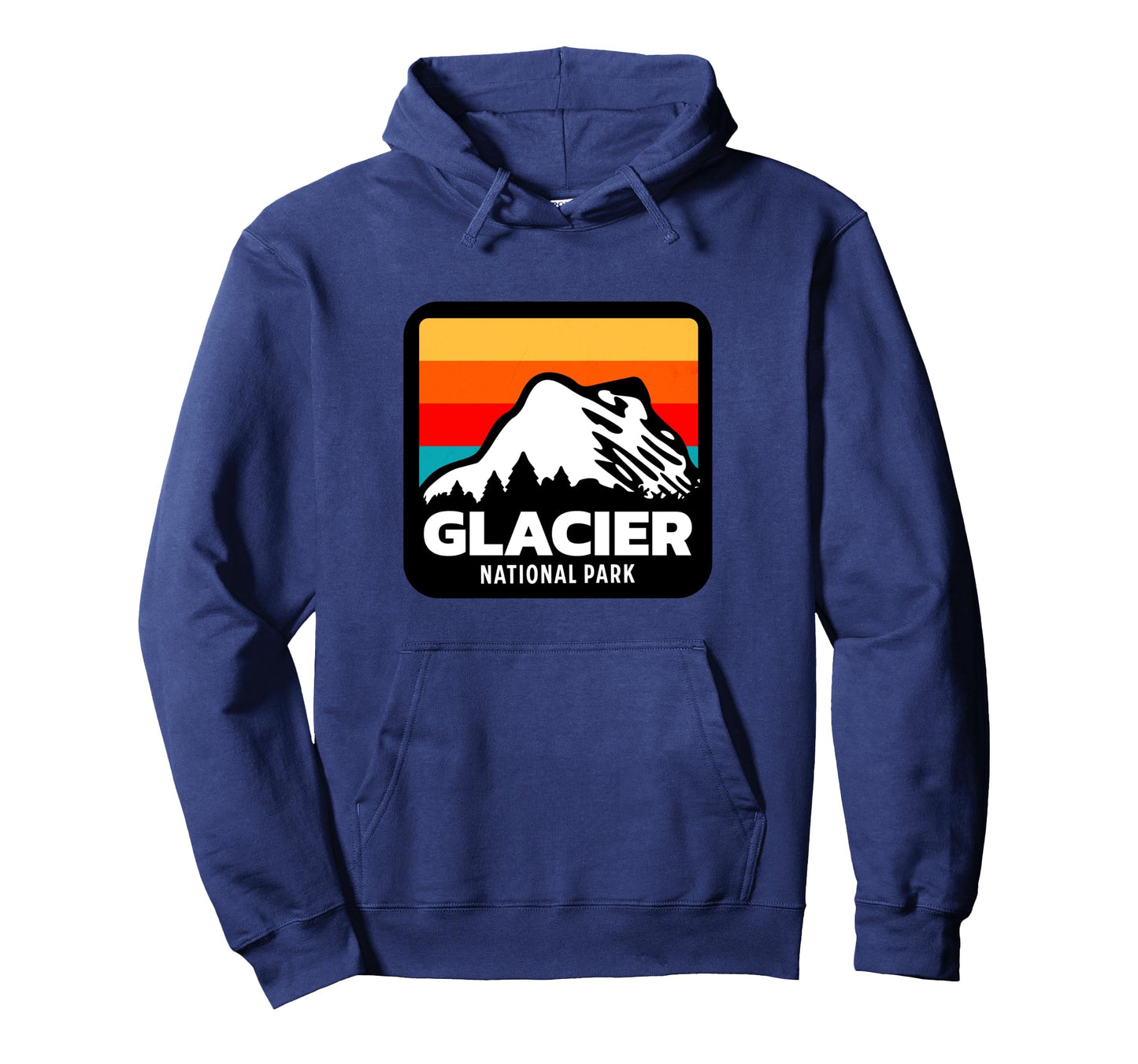Glacier National Park Montana Sunset Hoodie - Streetwear Style for Adults - T-Shirt, Sweatshirt, Hoodie