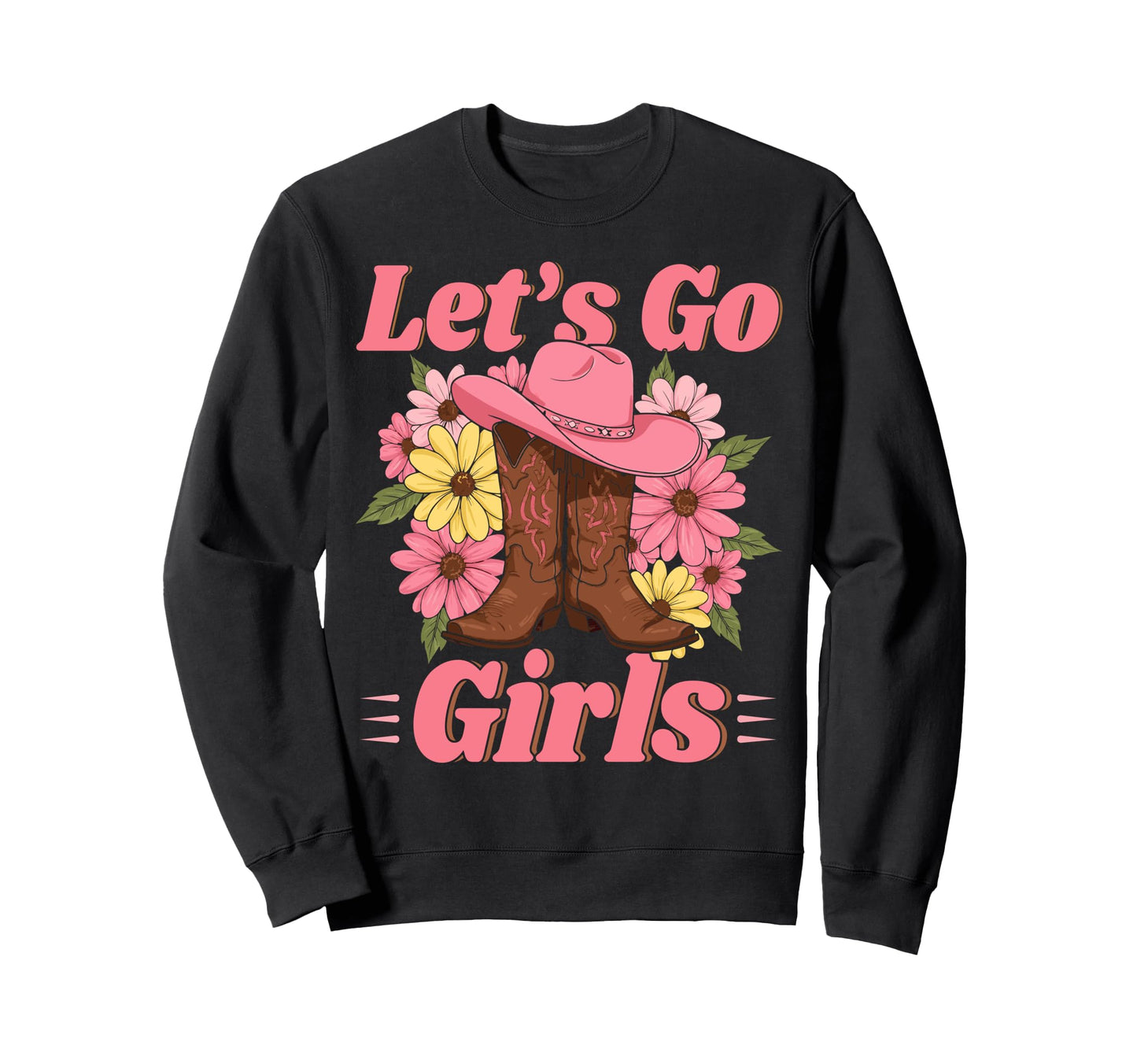 Lets Go Tees Rodeo Western Love Country Sweatshirt - Unique Graphic Unisex - T-Shirt, Sweatshirt, Hoodie