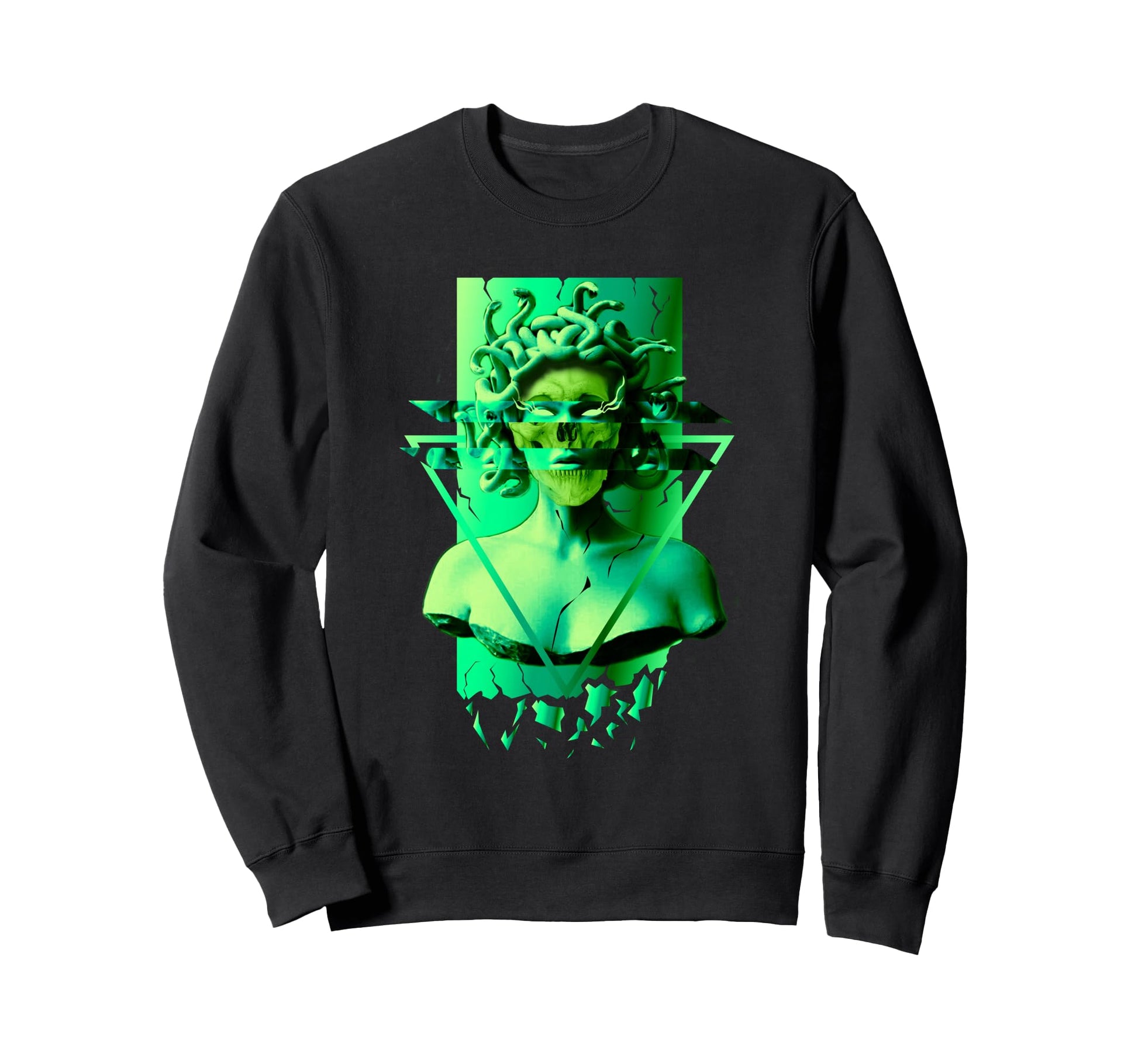Medusa Snake Aesthetic Edgy Sweatshirt - Fun Novelty Design for Adults - T-Shirt, Sweatshirt, Hoodie