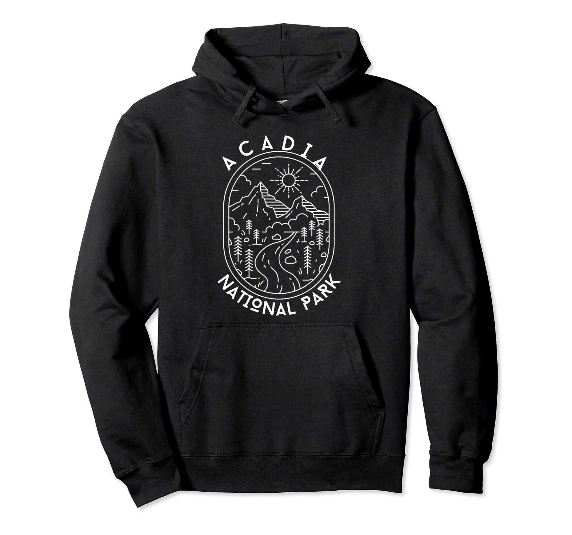 Acadia National Park Maine Nature Hike Hoodie - Aesthetic Graphic Unisex - T-Shirt, Sweatshirt, Hoodie