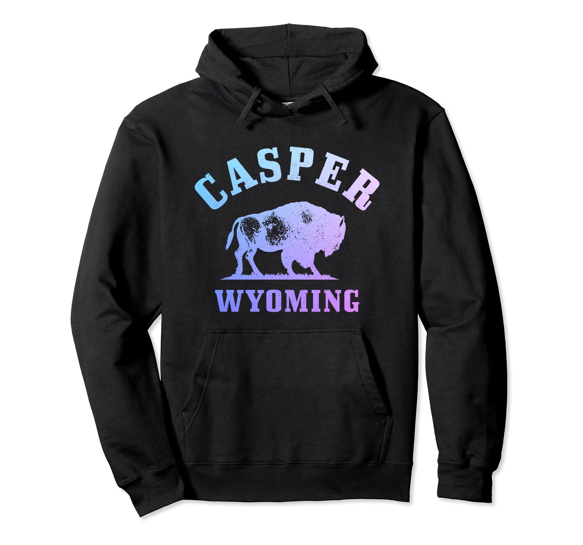 Casper Wyoming Cowboy State Bison Hoodie - Streetwear Style Men Women - T-Shirt, Sweatshirt, Hoodie