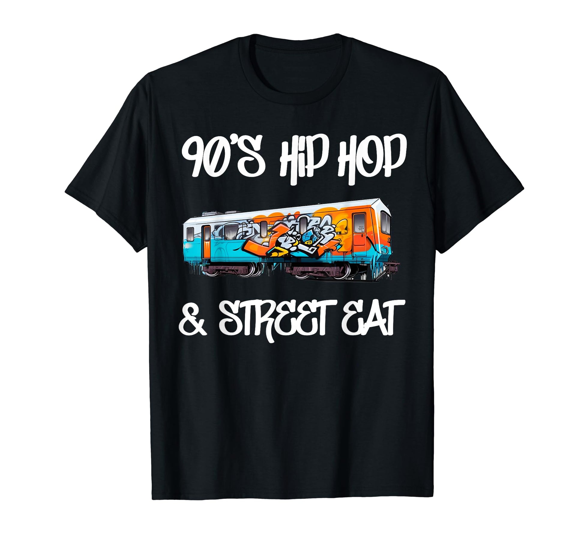 Hip Hop Old School 90S Music Graffiti T-Shirt - Custom Art Print for Adults - T-Shirt, Sweatshirt, Hoodie