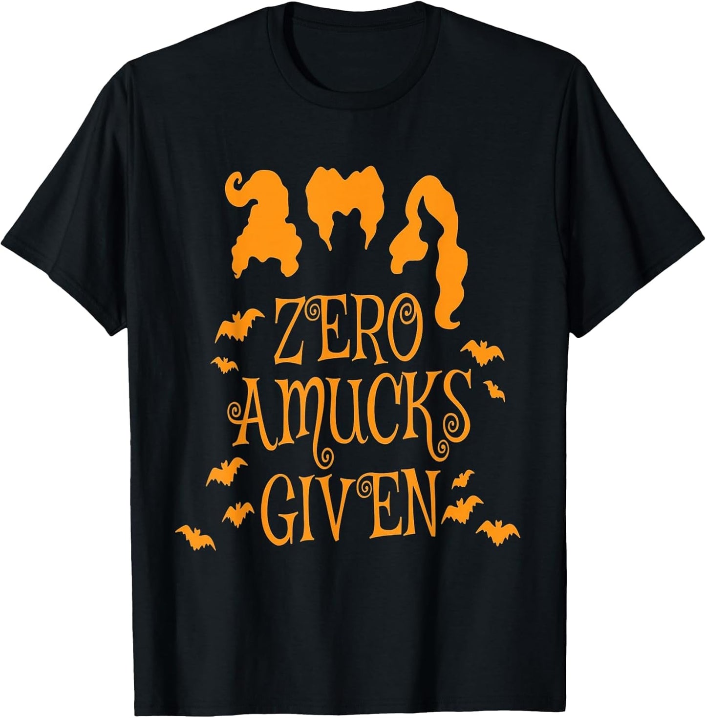 Funny Halloween Zero Amucks Given - Adult & Kids T-Shirts, Sweatshirts & Hoodies apparel design preview 1