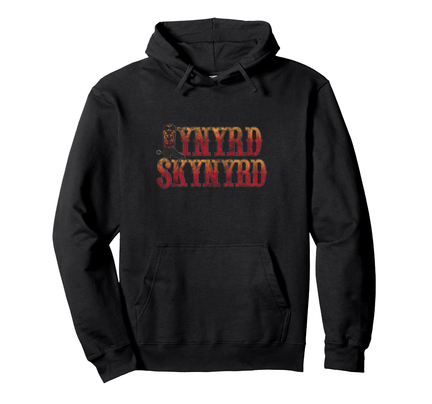Lynyrd Skynyrd Boot Logo Cowboy Rock 70S Hoodie - Unique Graphic Unisex - T-Shirt, Sweatshirt, Hoodie
