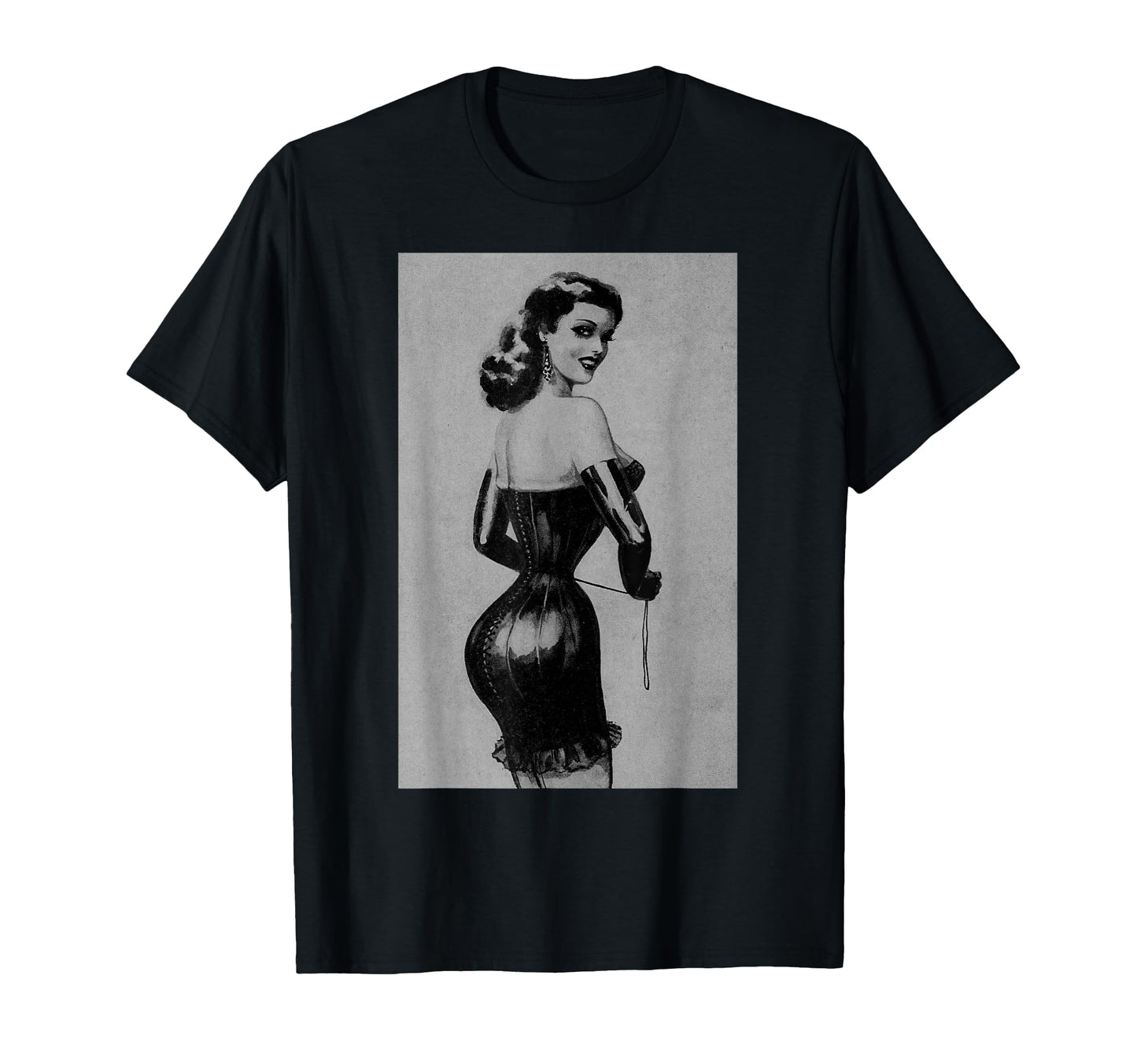 Seduction Corset Pin Up Aesthetic T-Shirt - Aesthetic Graphic for Adults - T-Shirt, Sweatshirt, Hoodie